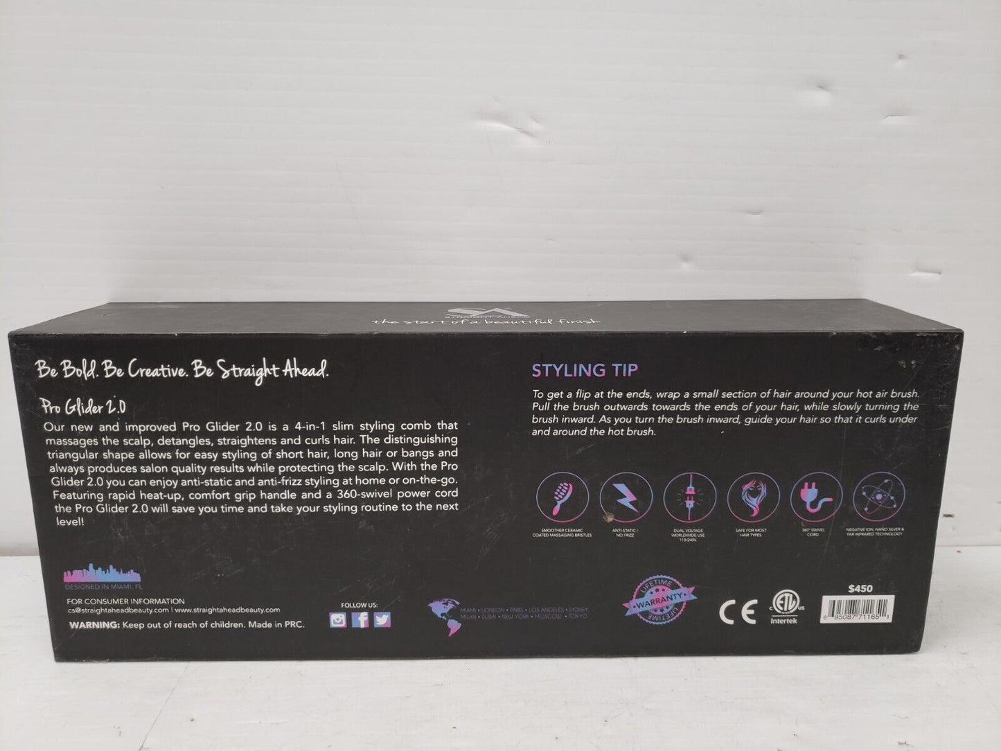 (66133-1) Straight Ahead Pro Glider 2.0 Hot Comb