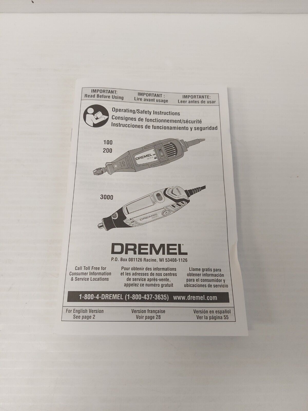 (N82508-2) Dremel 3000 Rotary Tool