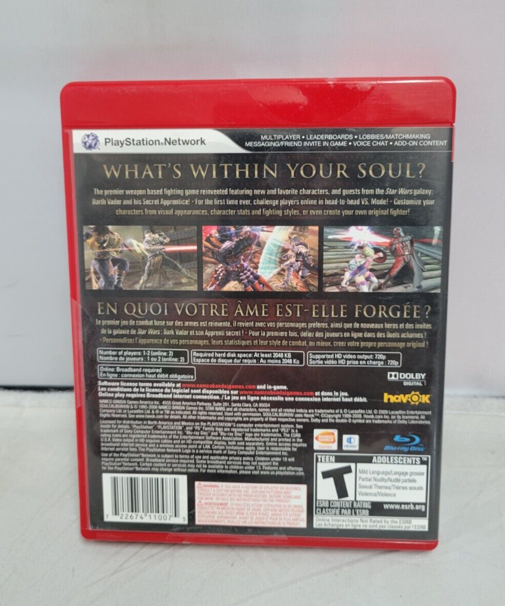 (LUP) Soul Calibur IV (Sony PlayStation 3, 2008)