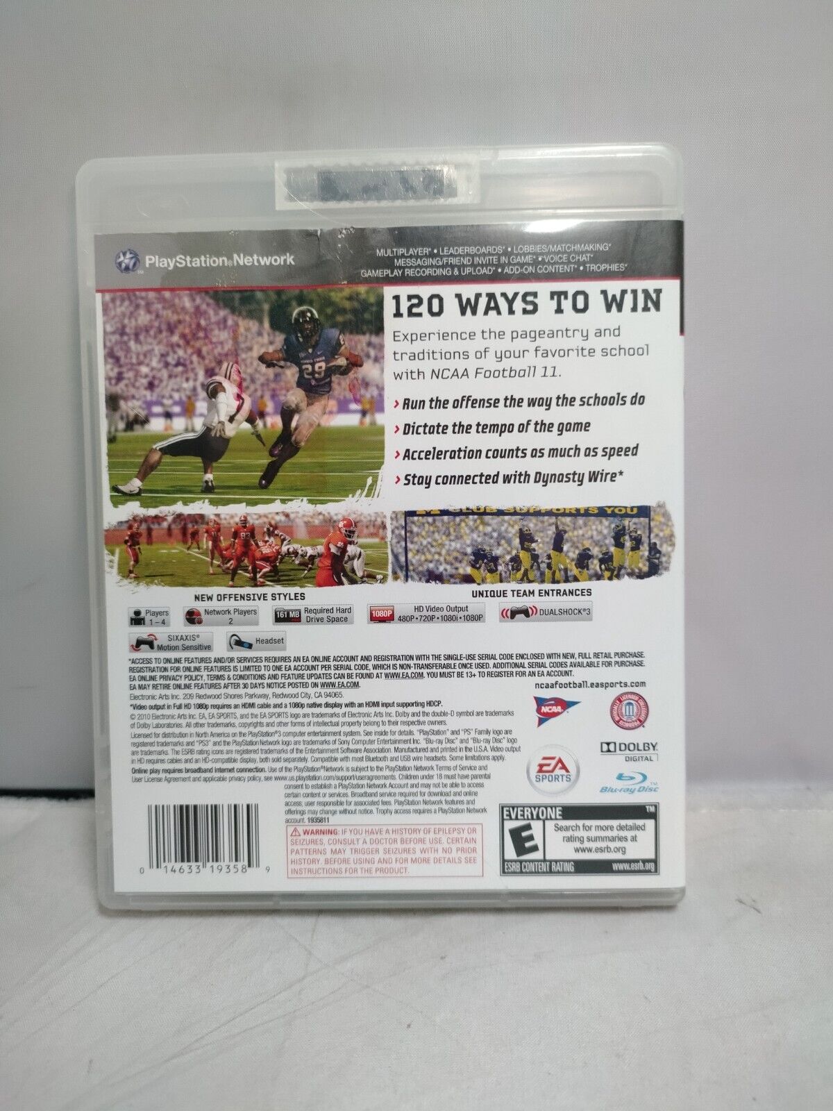 (LUP) NCAA Football 11 (Sony PlayStation 3, 2010)