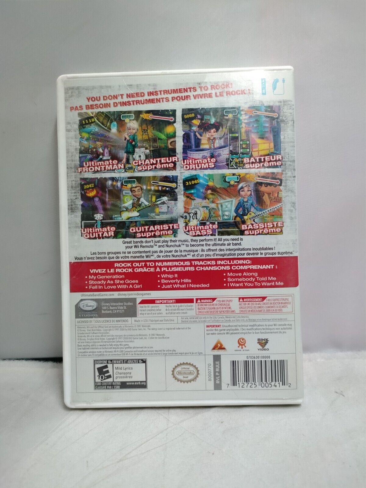 (LUP) Ultimate Band (Nintendo Wii)