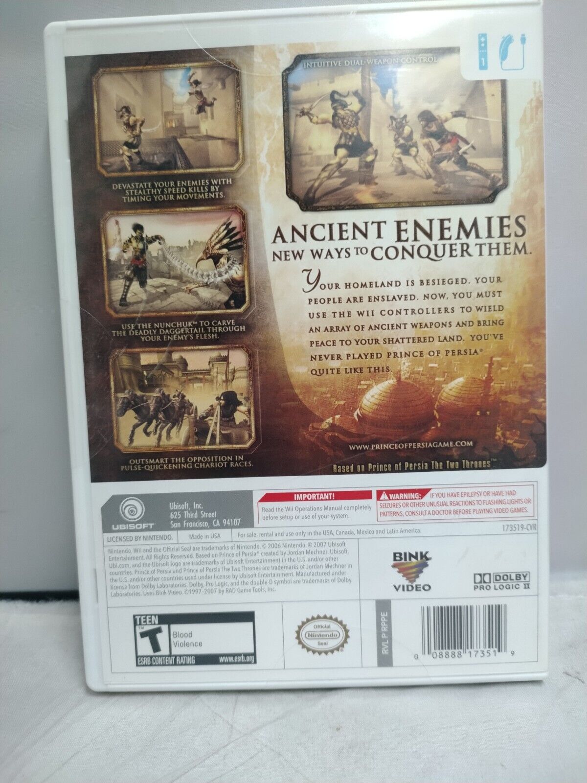 (LUP) Prince of Persia: Rival Swords (Nintendo Wii, 2007)