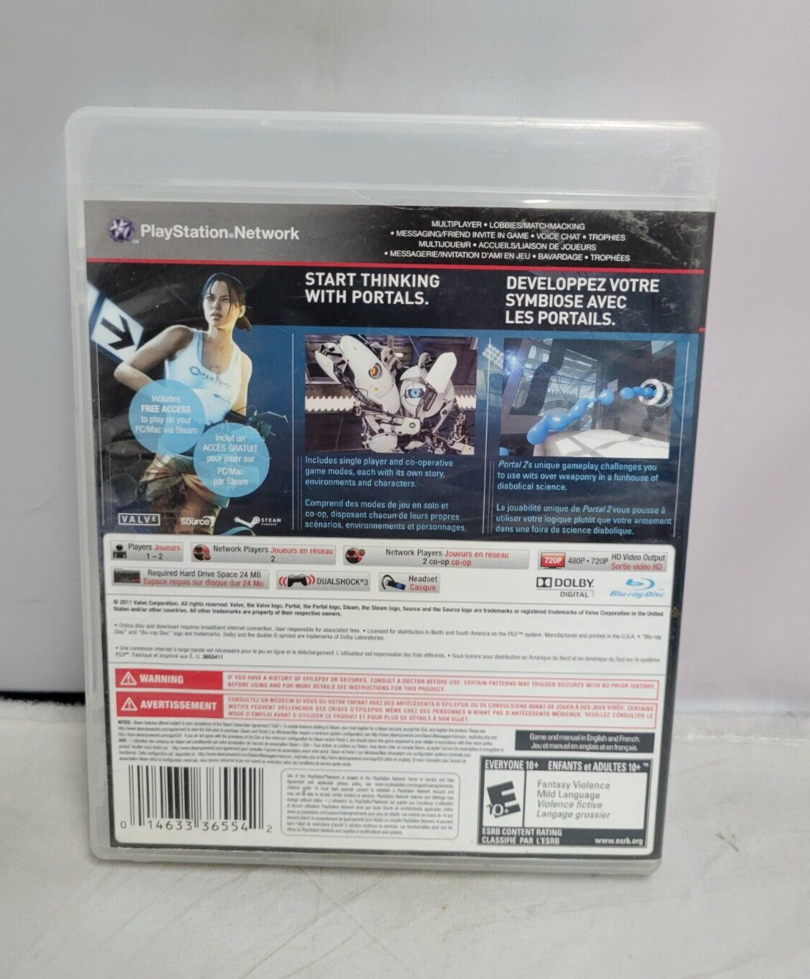 (LUP) Portal 2 (Sony PlayStation 3, 2011)