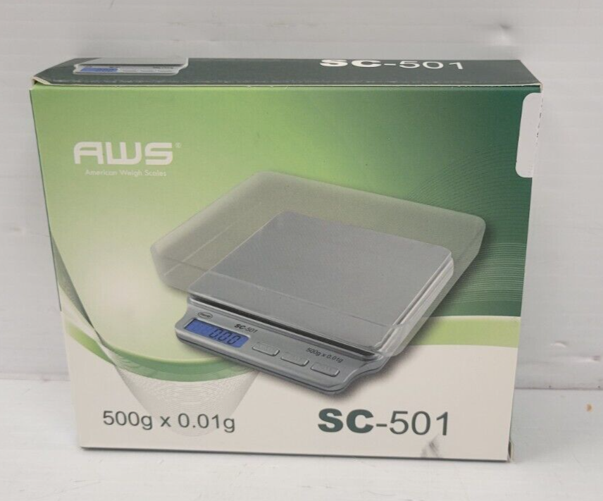 (I-25494) AWS SC-501 Digital Scale - 500g x .01g