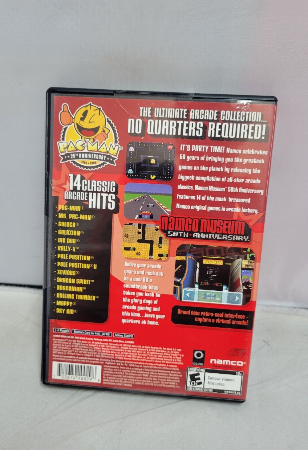 (LUP) Namco Museum 50th Anniversary (Sony PlayStation 2, 2005)