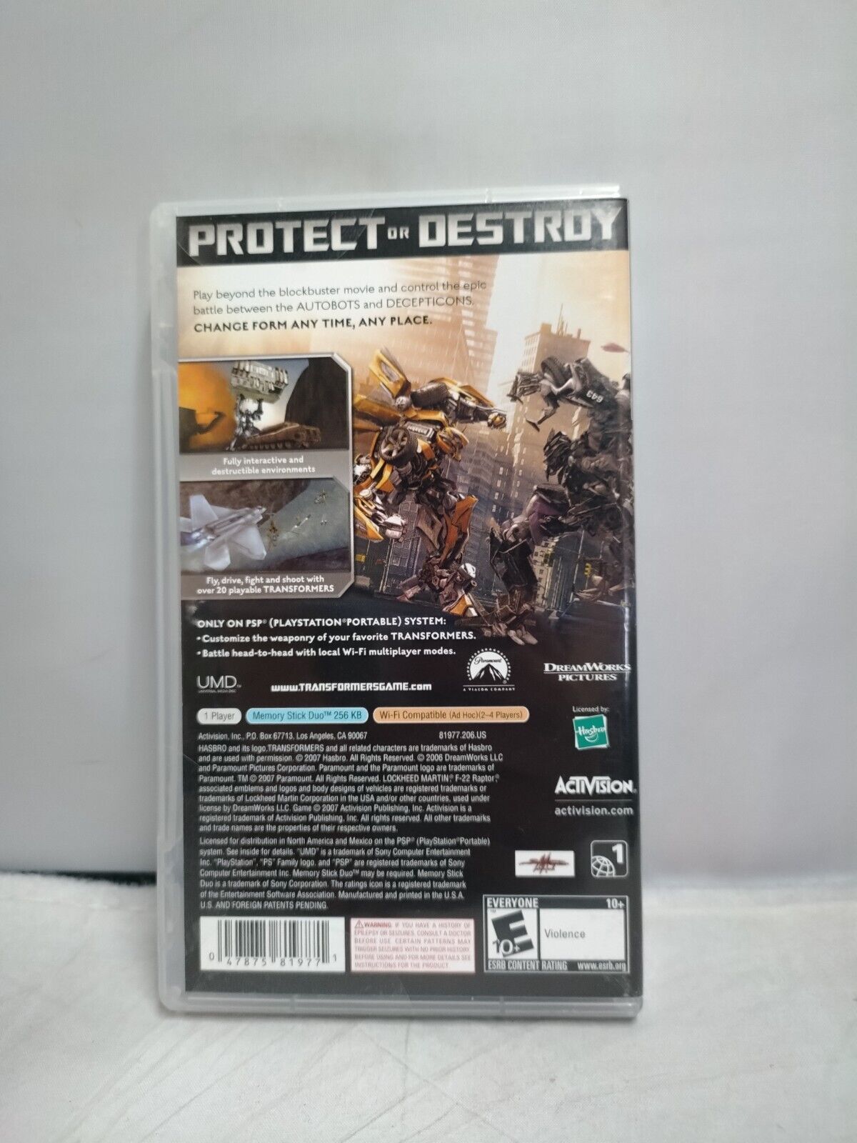 (LUP) Transformers The Game (Sony PSP, 2007)
