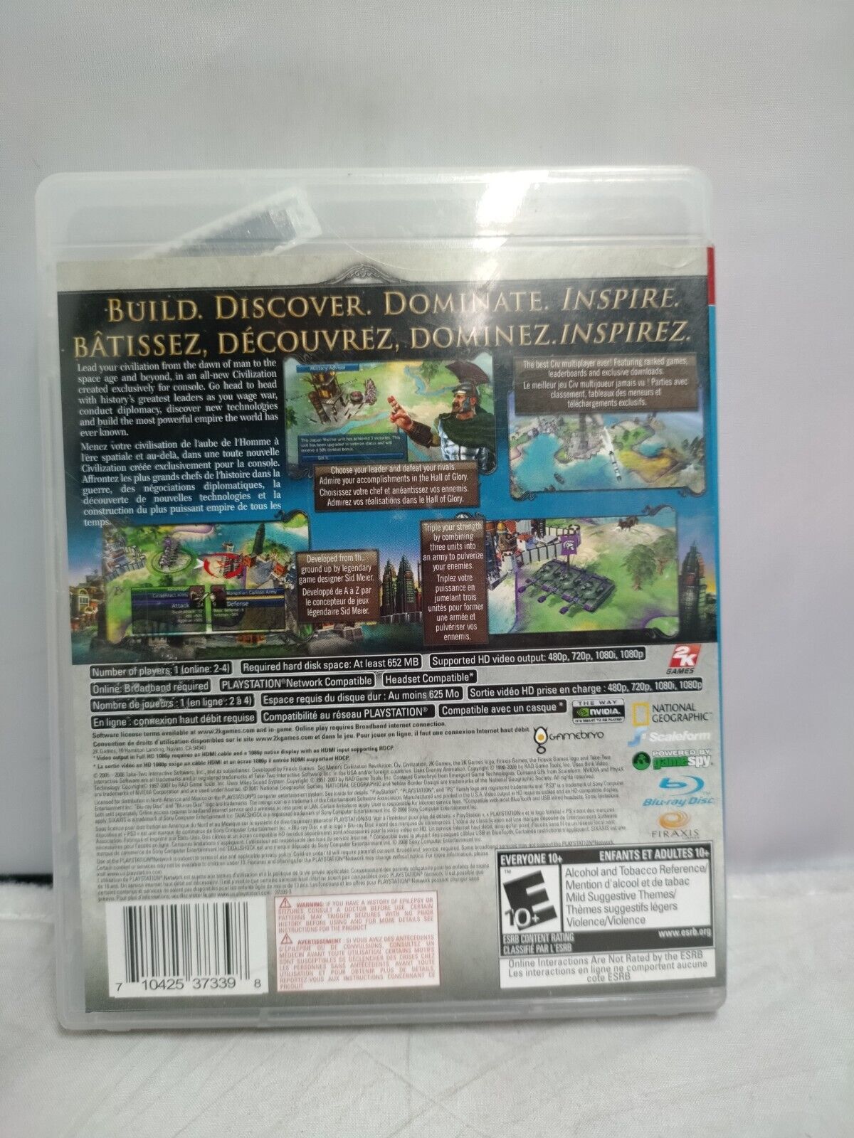 (LUP) Sid Meier's Civilization Revolution (Sony PlayStation 3, 2008)