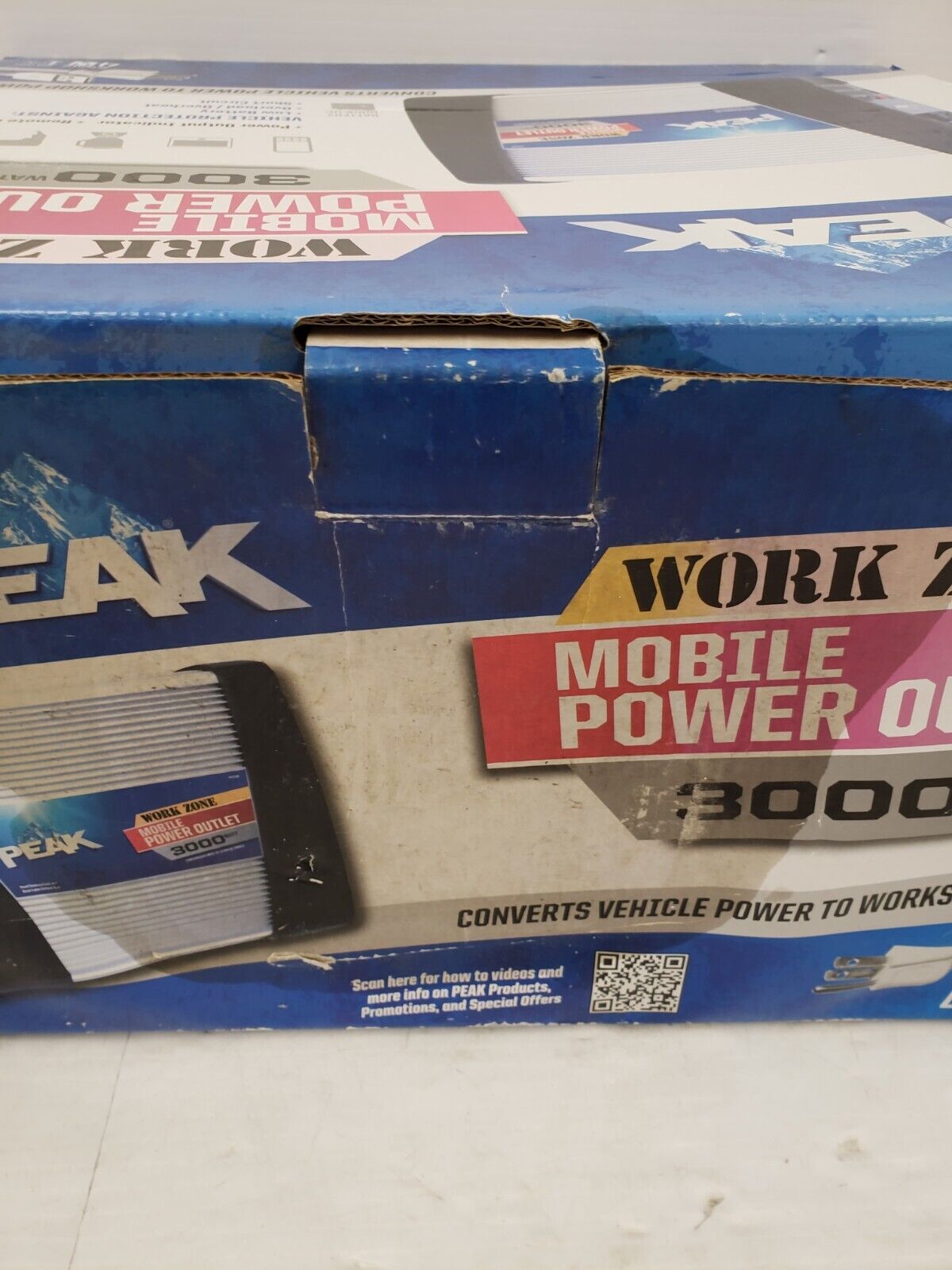 (62078-3) Peak PKC0AW Work Zone Mobile Power Outlet Inverter