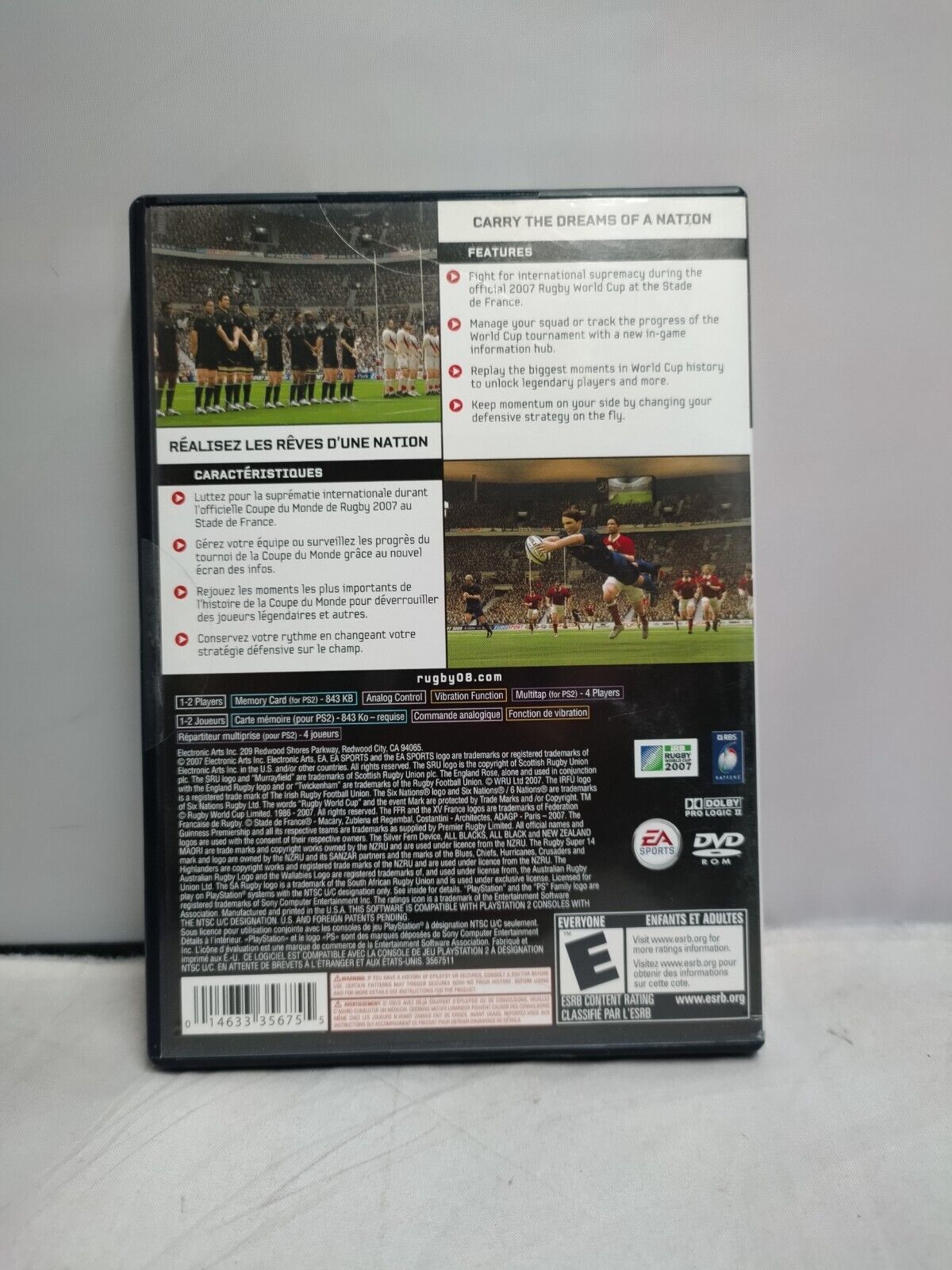 (LUP) Rugby 08 (PS2)