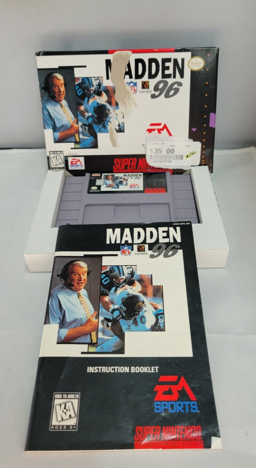 (LUP) Madden NFL 96 (Super Nintendo Entertainment System, 1995)