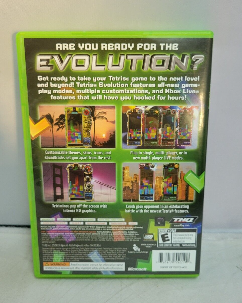 (LUP) Tetris Evolution (Microsoft Xbox 360, 2007)