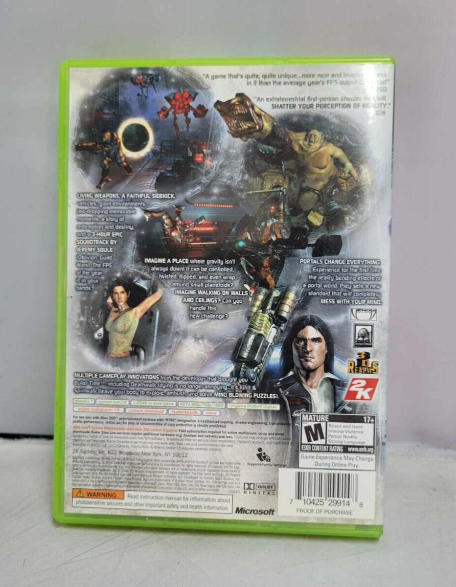 (LUP) Prey (Microsoft Xbox 360, 2006)