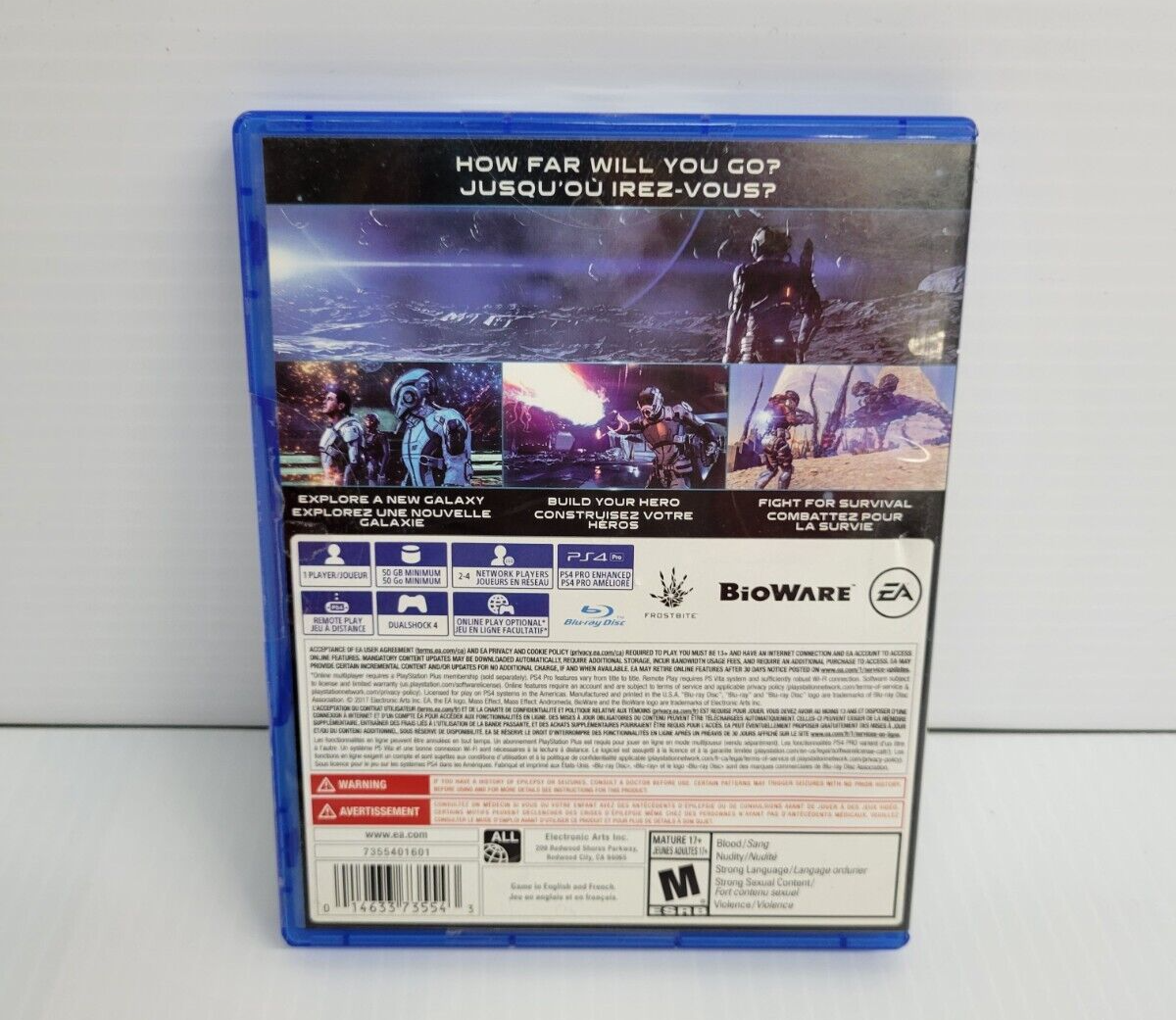 (LUP) Mass Effect: Andromeda PS4 (Sony Playstation4, 2017)