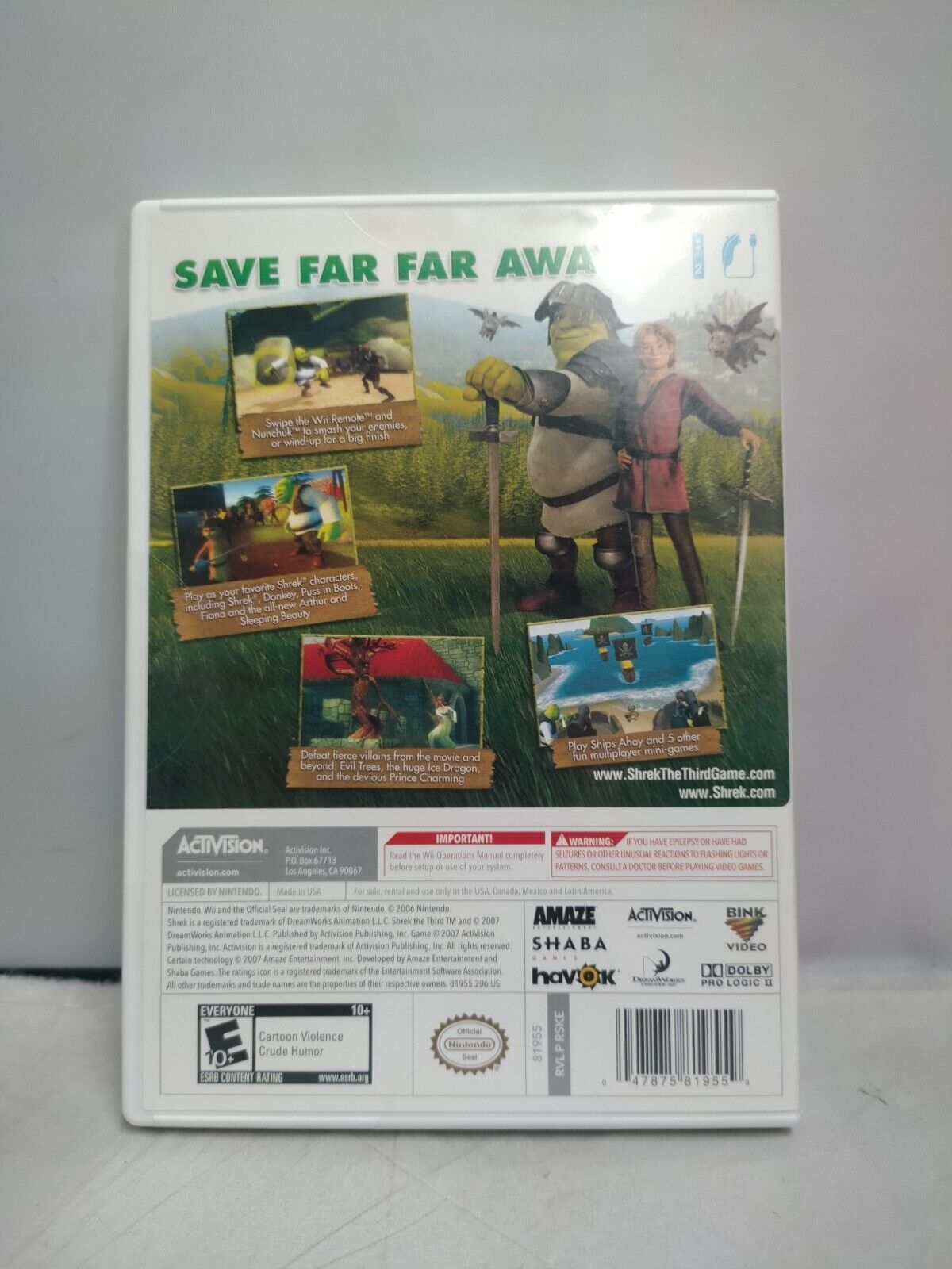 (LUP) Shrek the Third (Nintendo Wii, 2007)