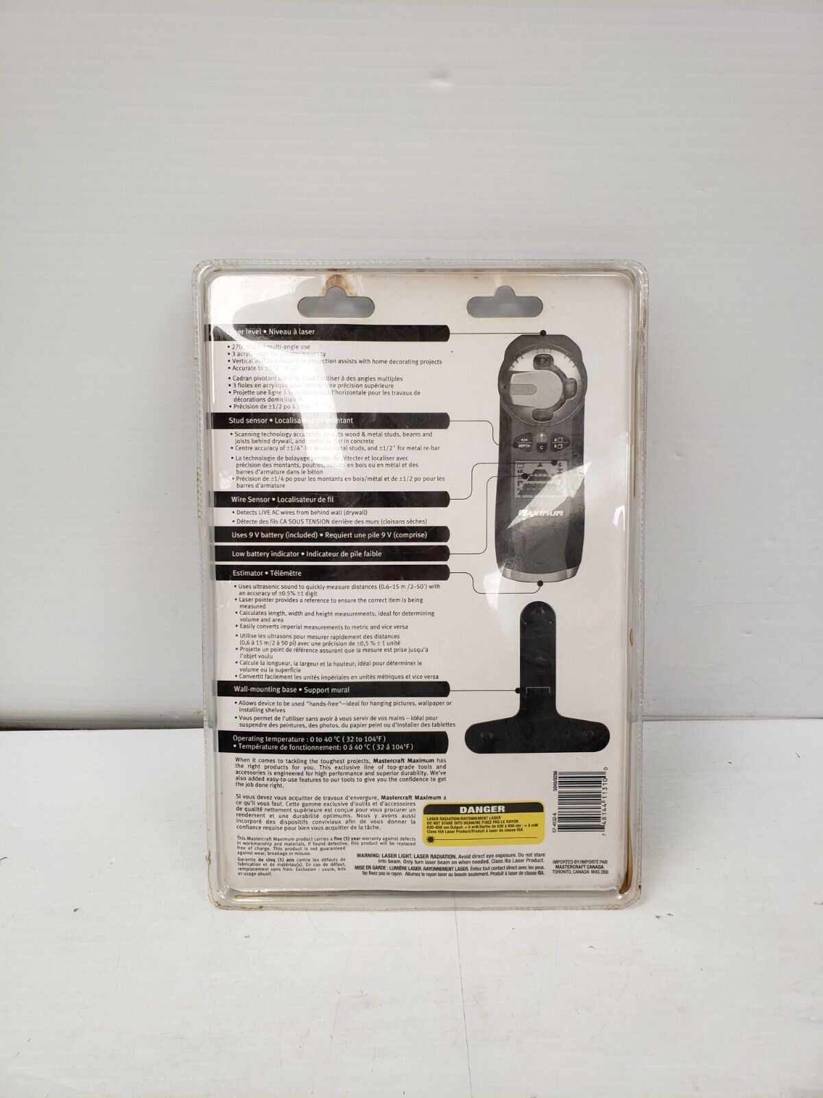 (64432-5) Mastercraft Hawkeye Laser Level