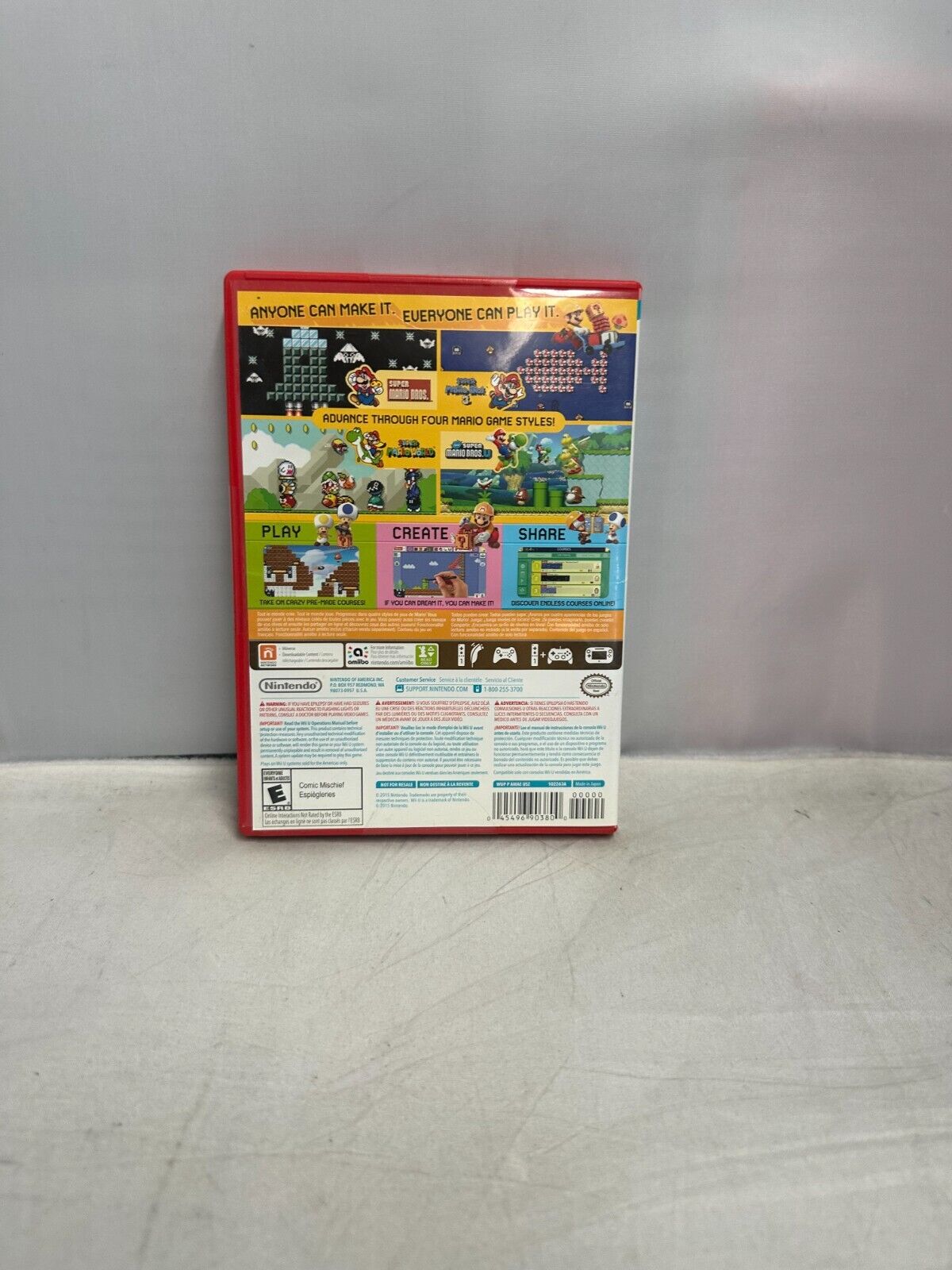 (LUP) Super Mario Maker (Nintendo Wii)