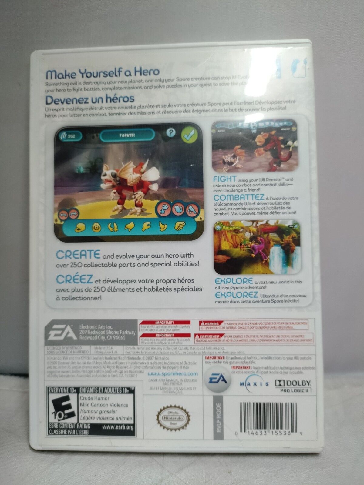 (LUP) Spore Hero (Nintendo Wii, 2009)