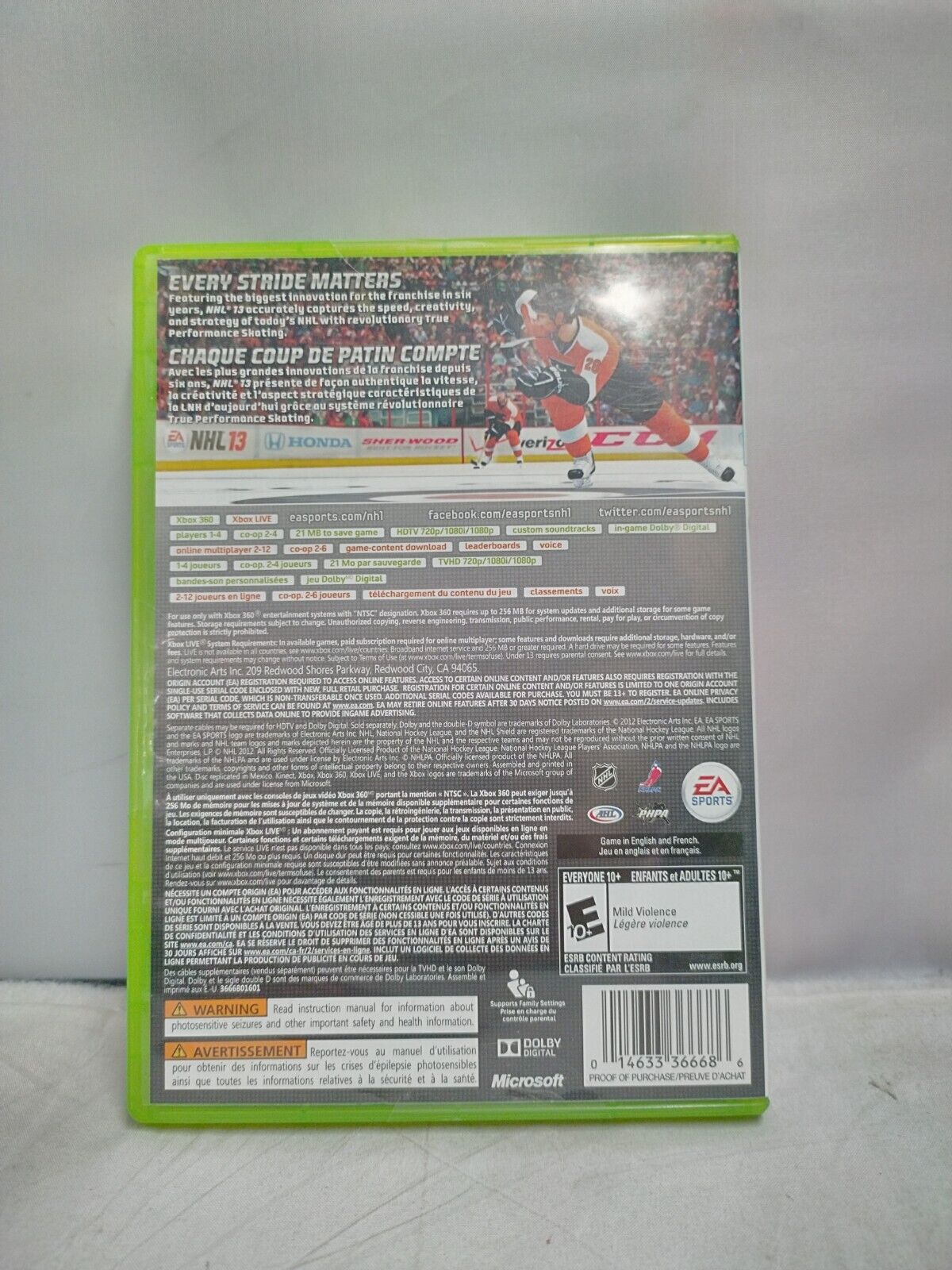 (LUP) NHL 13 (Microsoft Xbox 360, 2012)
