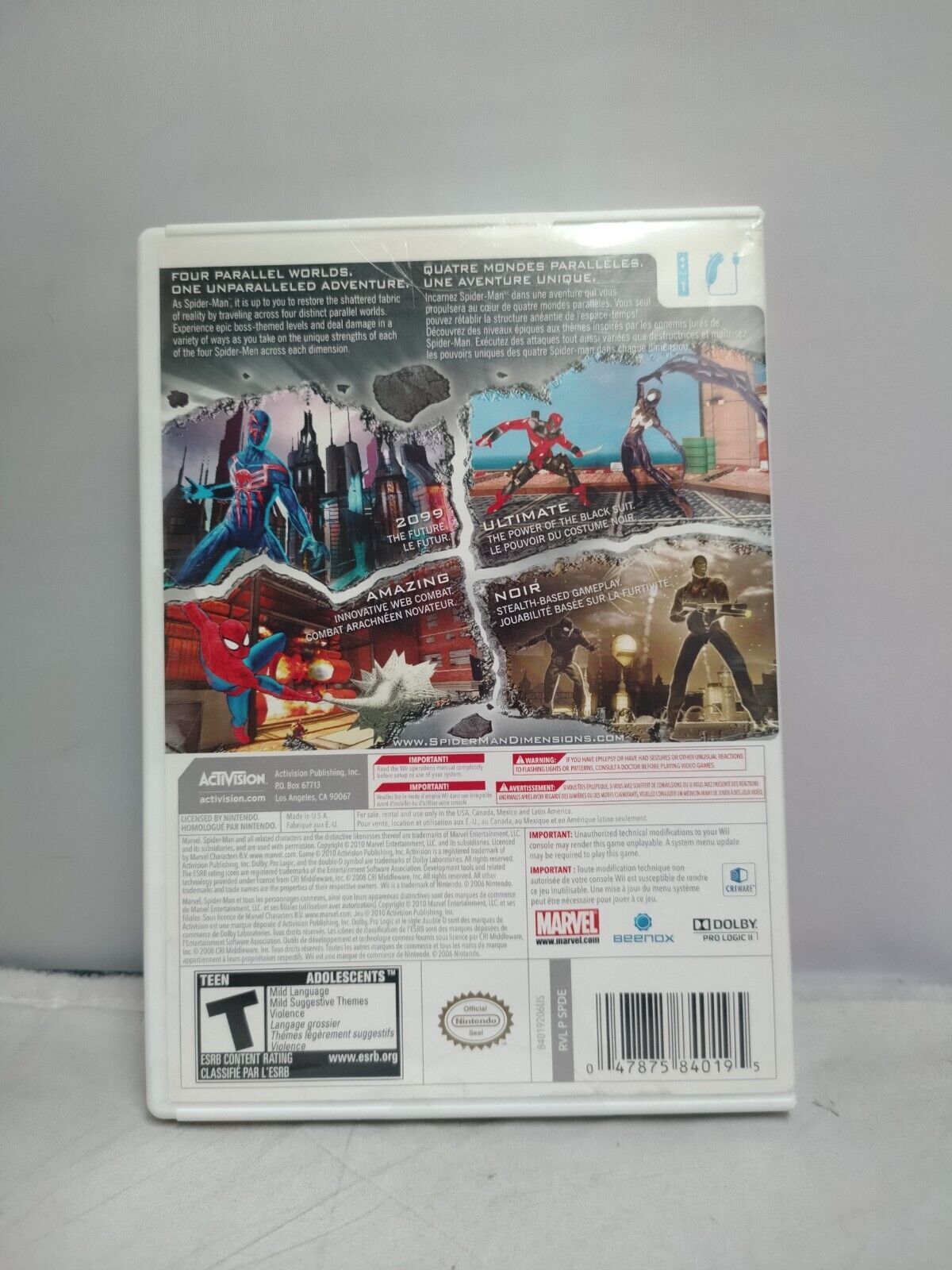 (LUP) Spider-Man: Shattered Dimensions (Nintendo Wii, 2010)