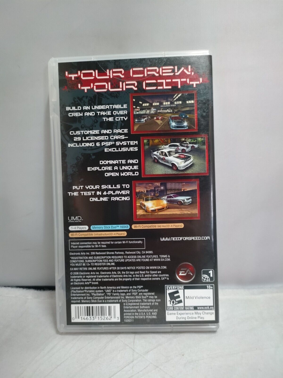 (LUP) Need for Speed: Carbon -- Own the City (Sony PSP, 2006)