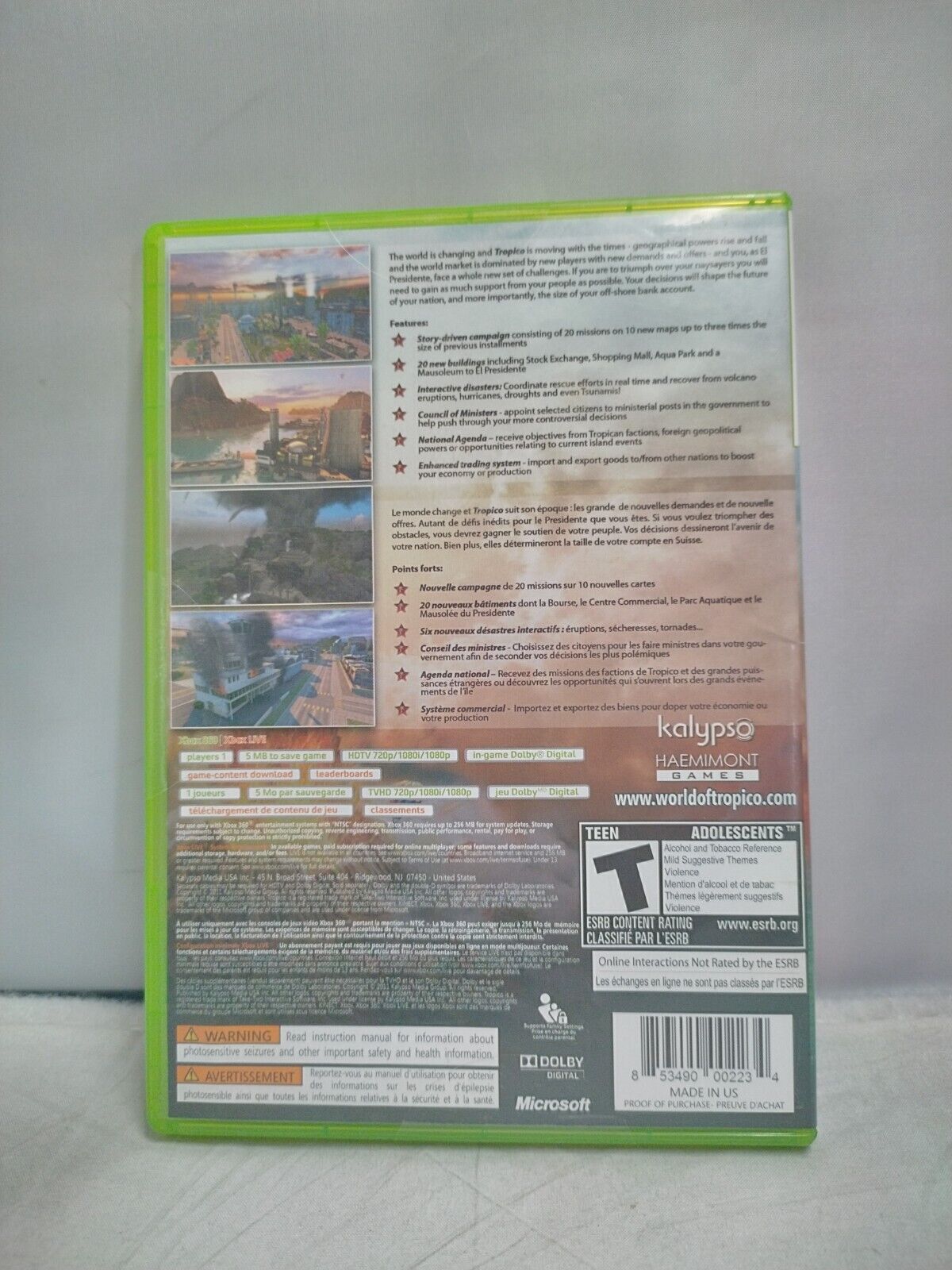 (LUP) Tropico 4 (Microsoft Xbox 360, 2011)