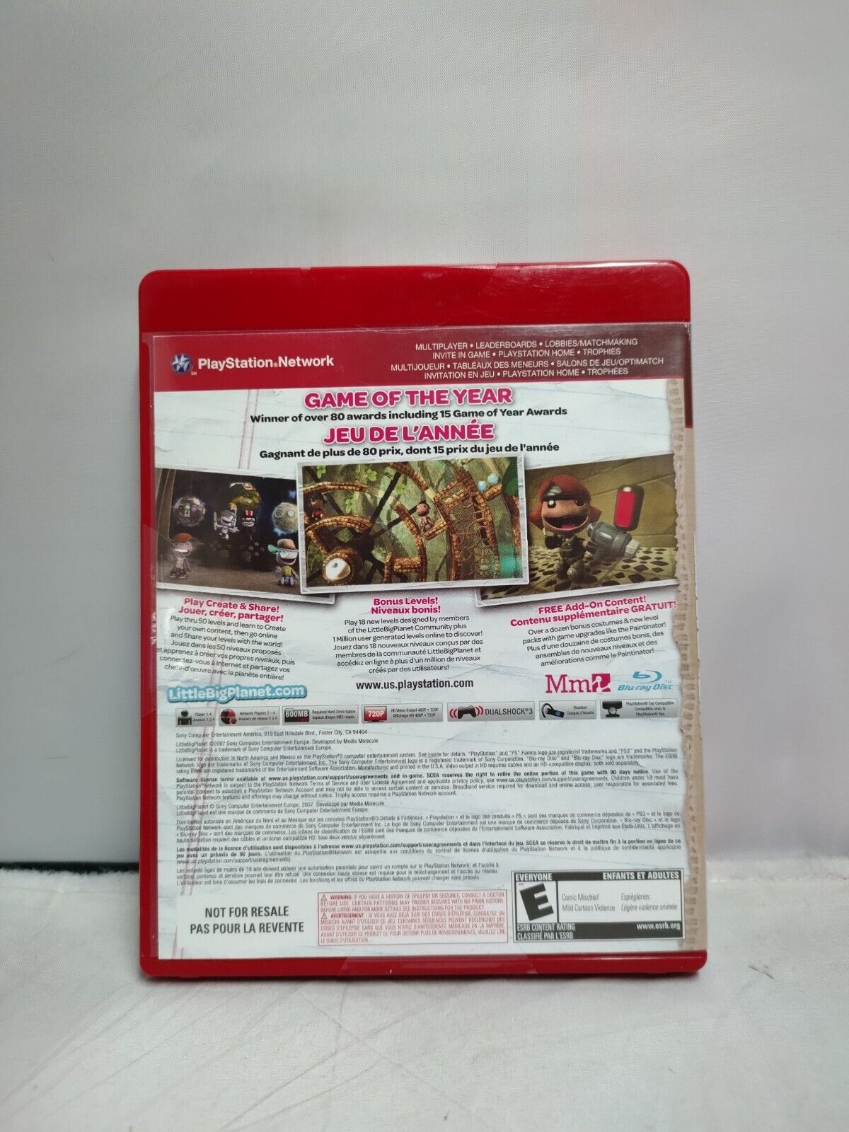 (LUP) LittleBigPlanet - Édition Jeu de l'année (Sony PlayStation 3, 2008)