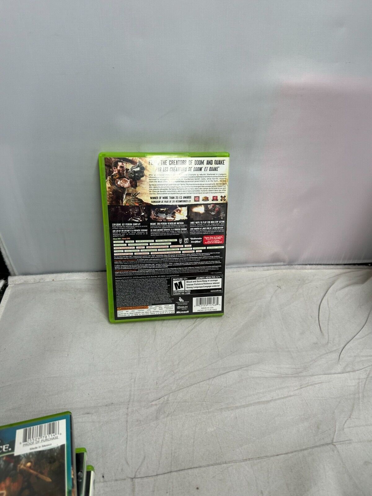 (LUP) Rage (Microsoft Xbox 360, 2011)