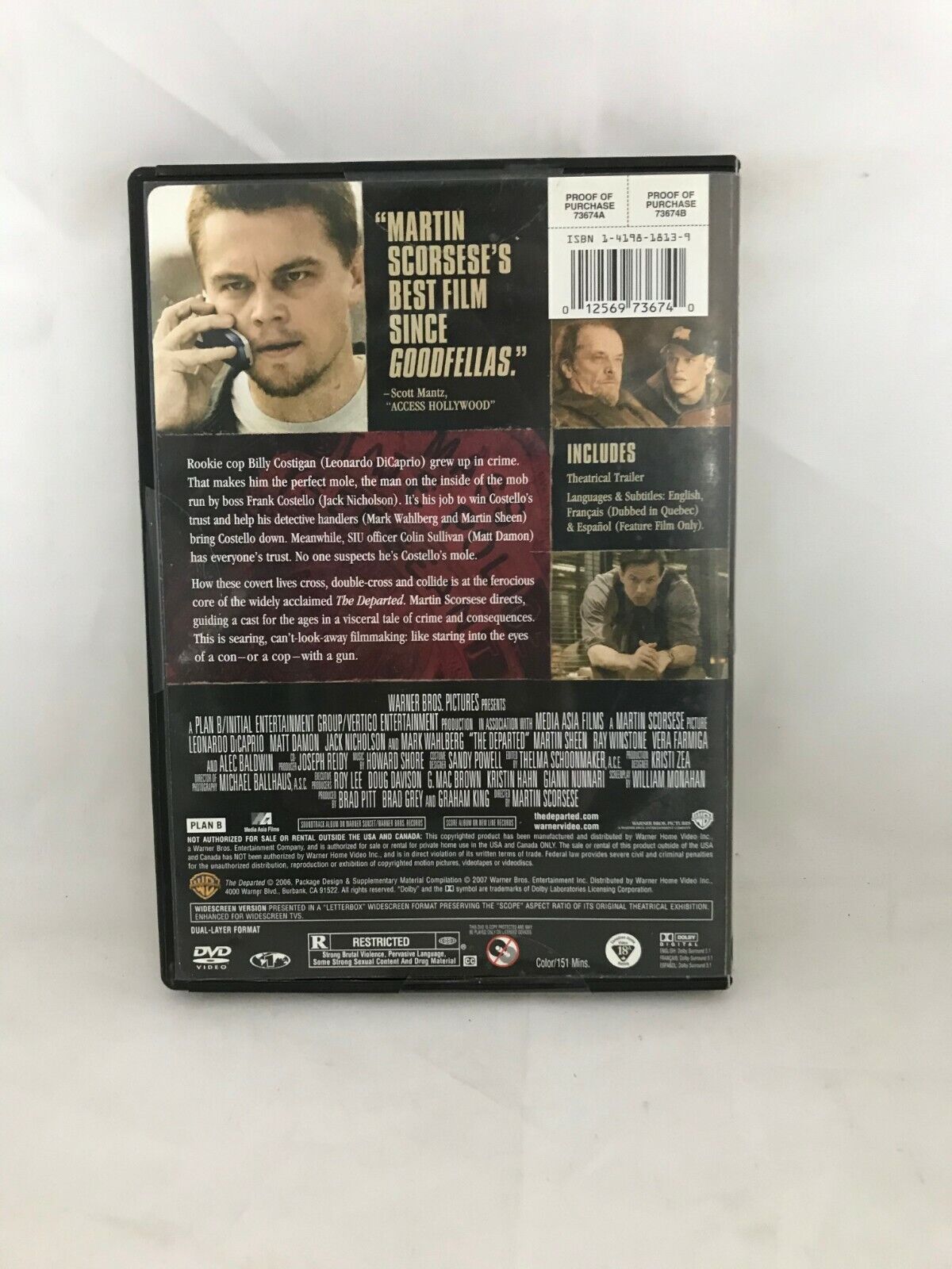 (LUP) The Departed (DVD, 2007)