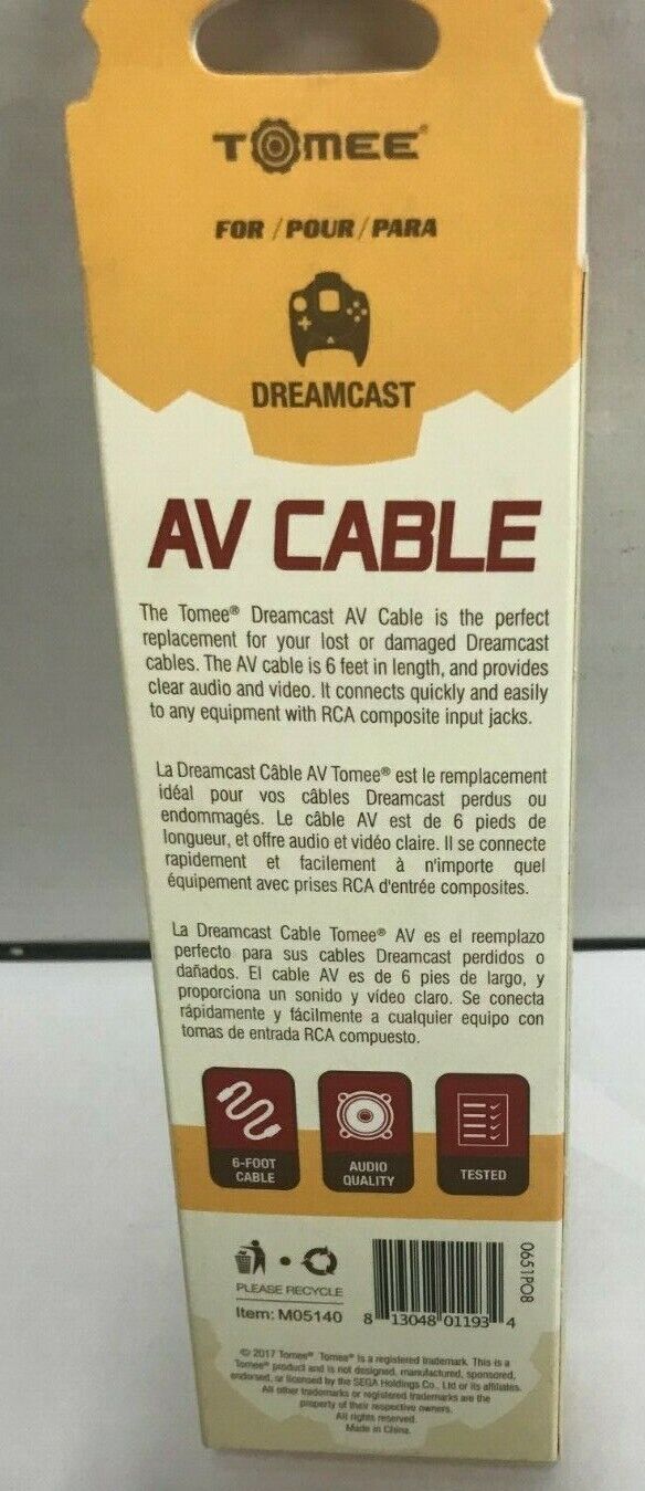 (LUP) Tomee AV cable For Dreamcast