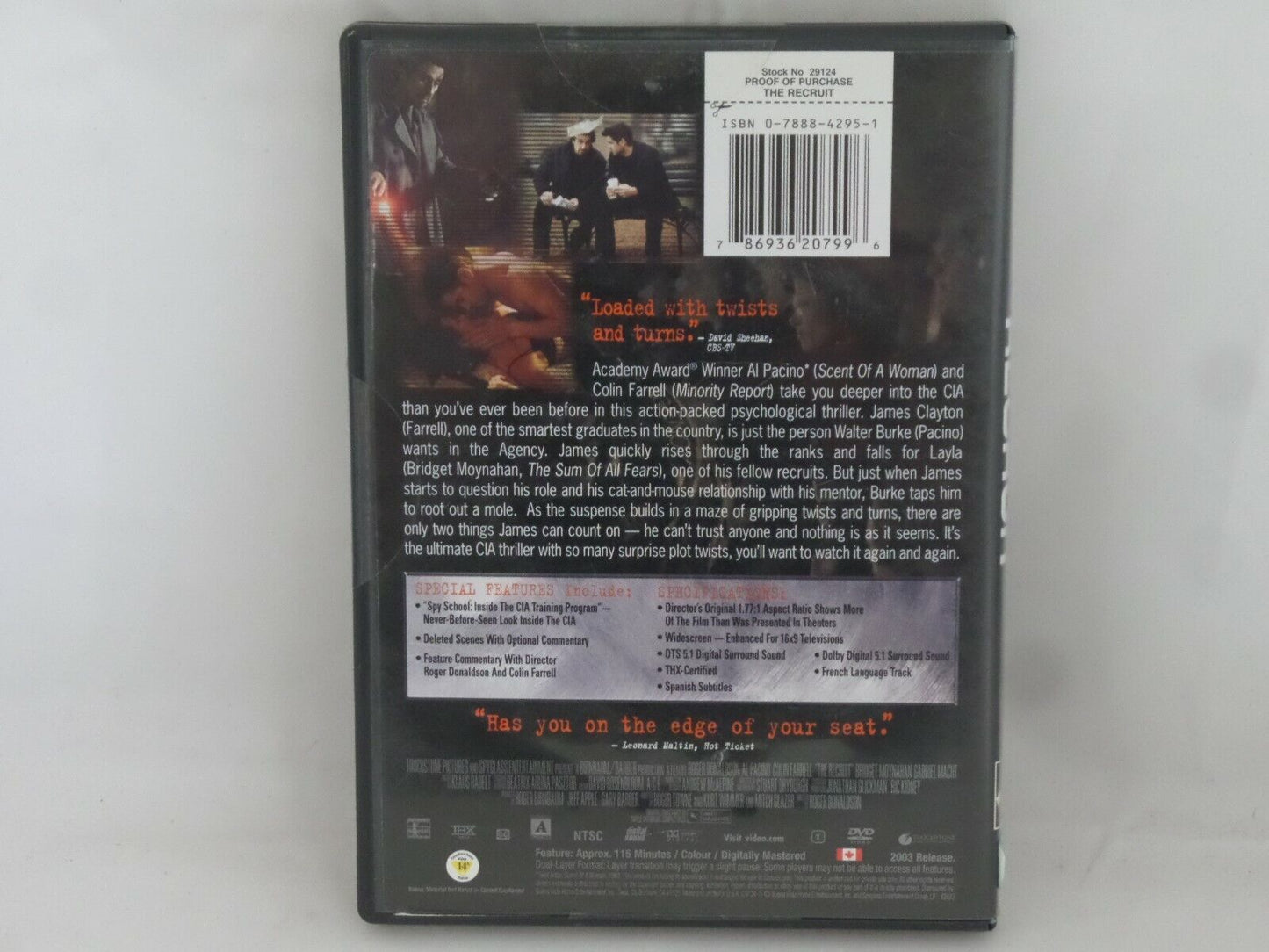 (LUP) The Recruit (DVD, 2003)