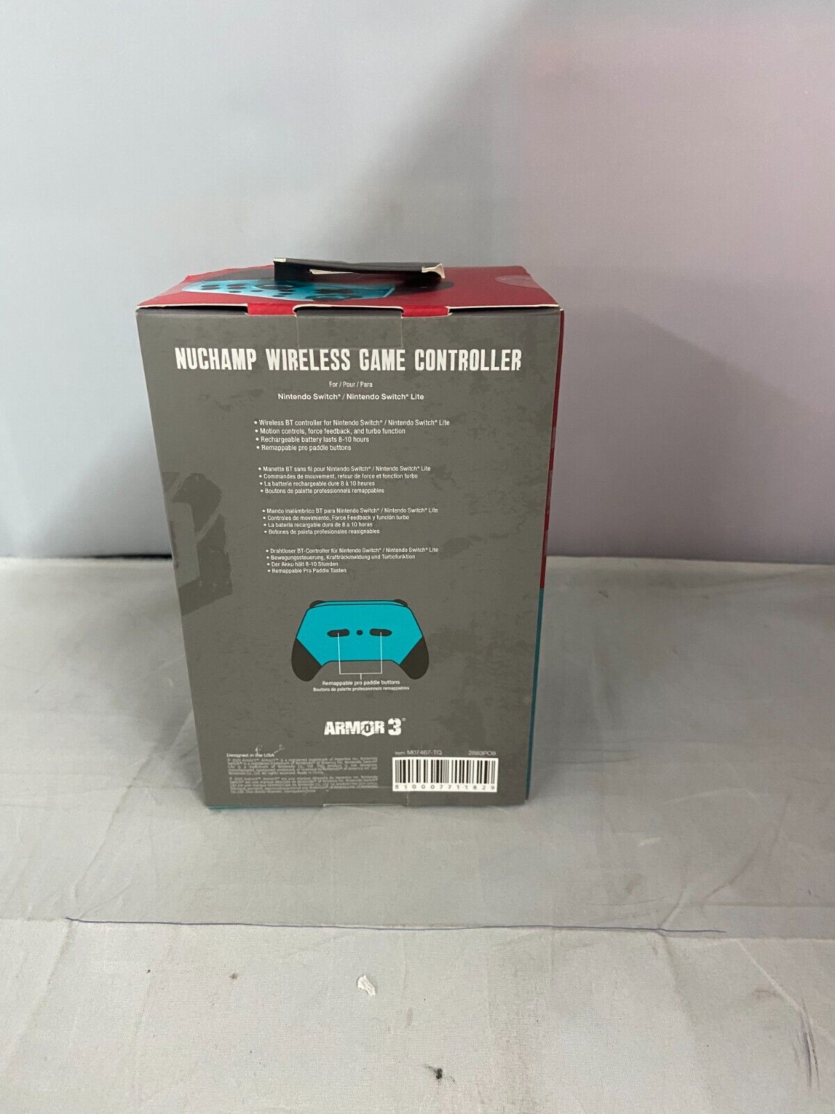 (LUP) Manette de jeu sans fil Nuchamp pour Nintendo Switch et Switch Lite