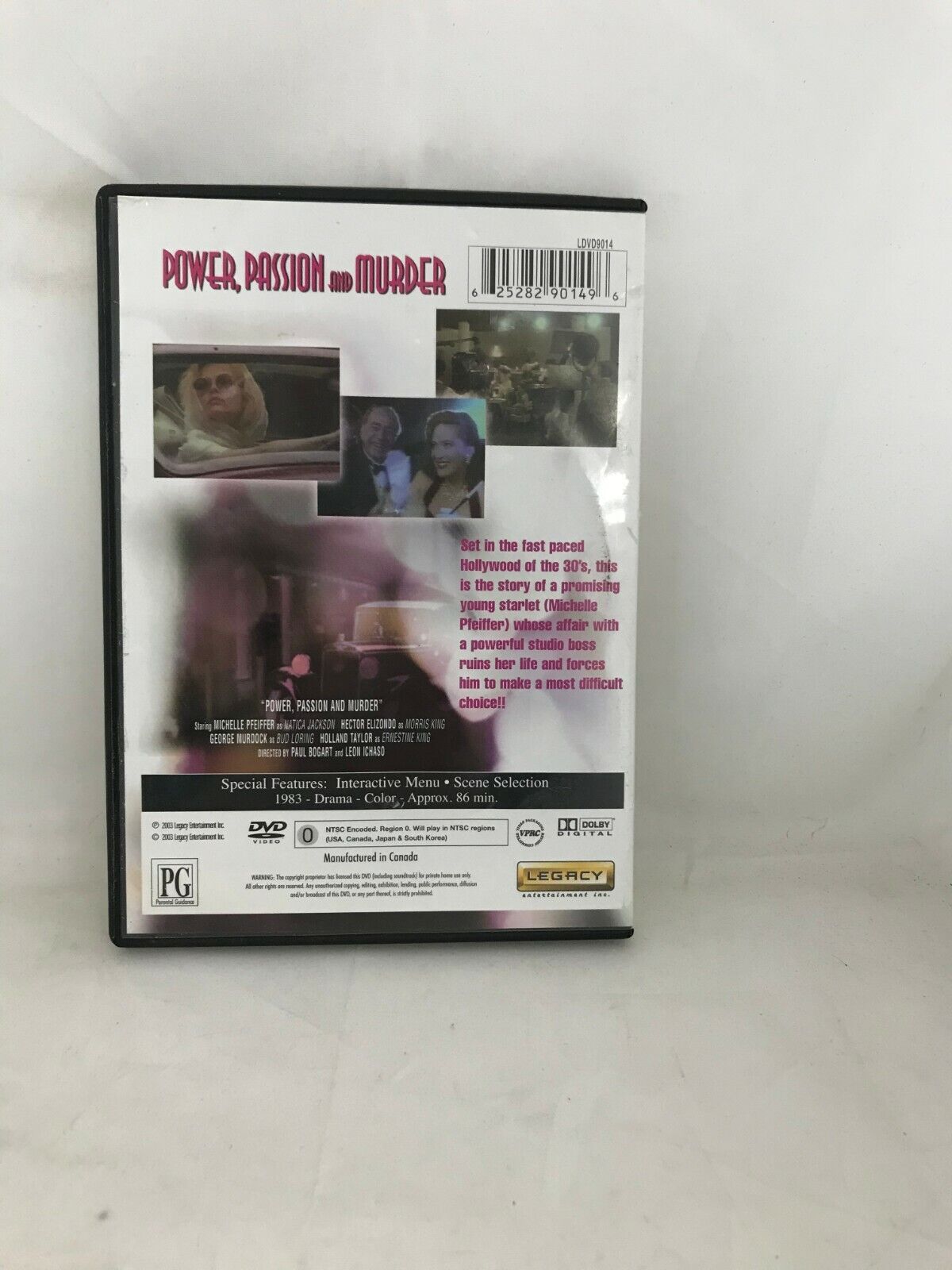 (LUP) Power Passion And Murder DVD