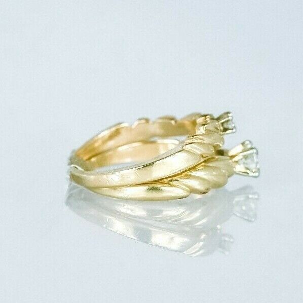 (I-6538-207) Bague diamant en or 14 carats