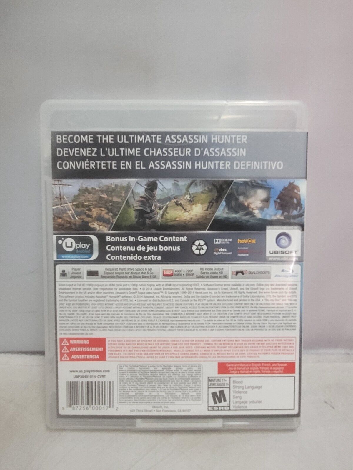 (LUP)Assassin's Creed : Rogue - Édition limitée (Sony PlayStation 3, 2014)