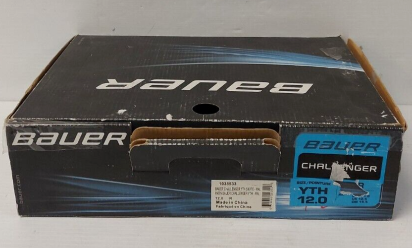 (NI-2839) Patins de hockey Bauer Challenger pour jeunes Sz : 12