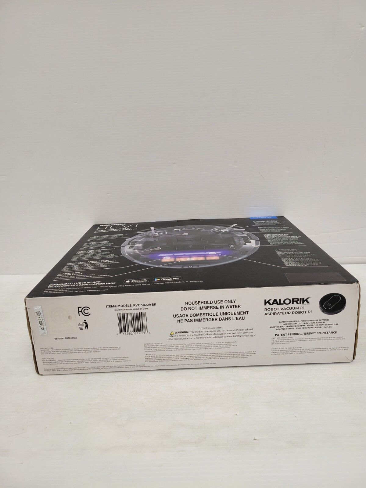 (53670-1) Aspirateur robot R1 Kaloric RVC50229BK