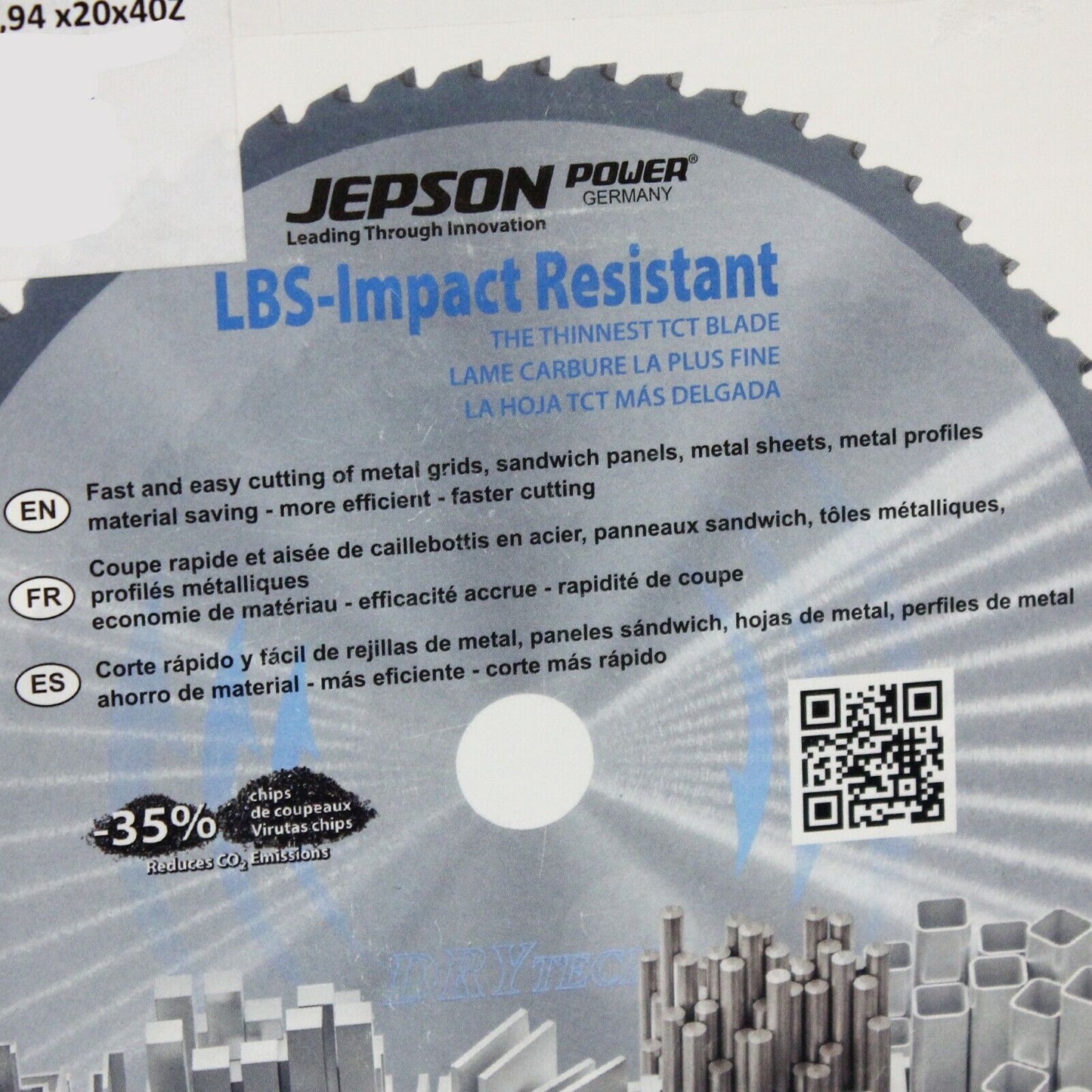 (N67761-2) Lame de scie circulaire sèche Jepson 5,9" - NOUVEAU