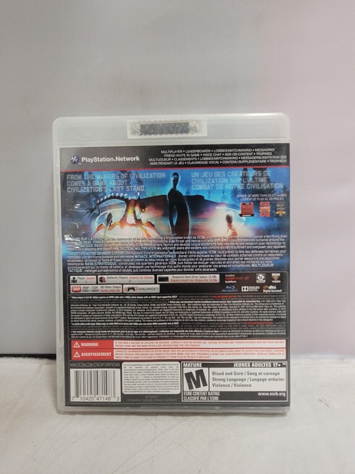 (LUP)XCOM: Enemy Unknown (Sony PlayStation 3, 2012)