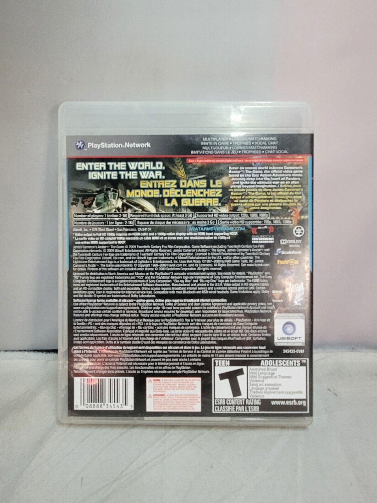 (LUP)Avatar Le jeu Sony PlayStation 3 PS3