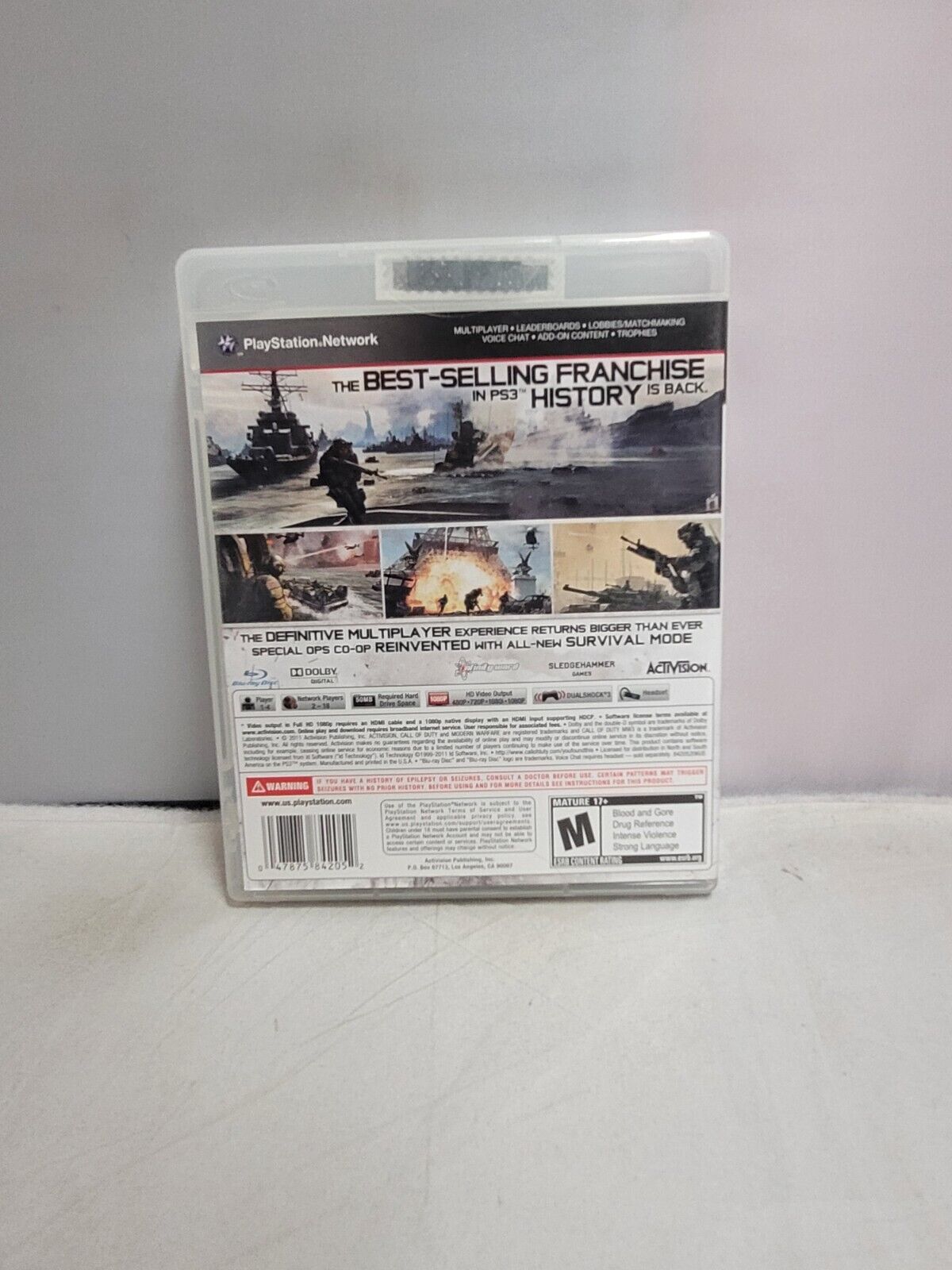(LUP)Call of Duty: Modern Warfare 3 (Sony PlayStation 3, 2011)