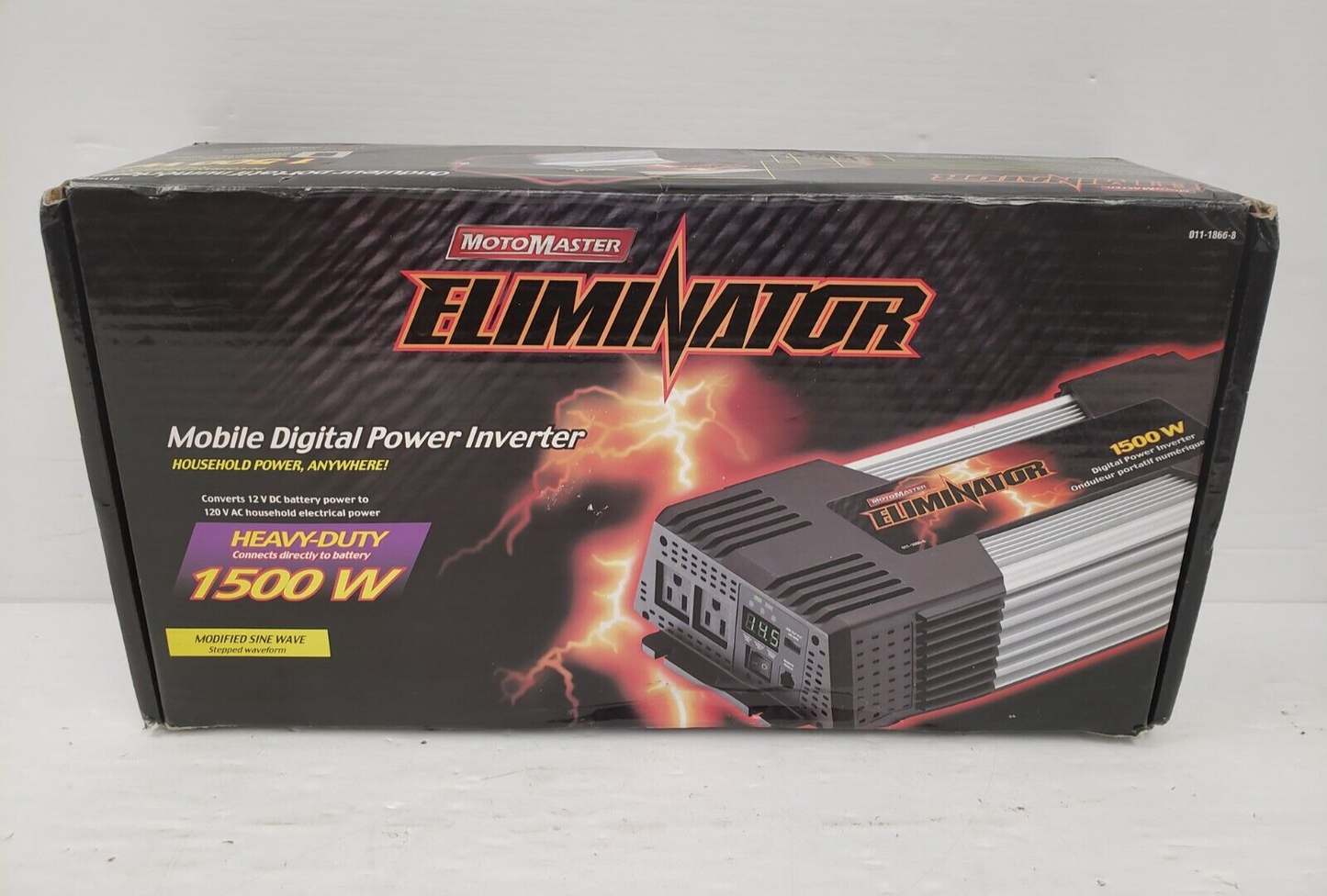 (66724-1) Motomaster Eliminator 011-1866-8 Mobile Digital Power Inverter