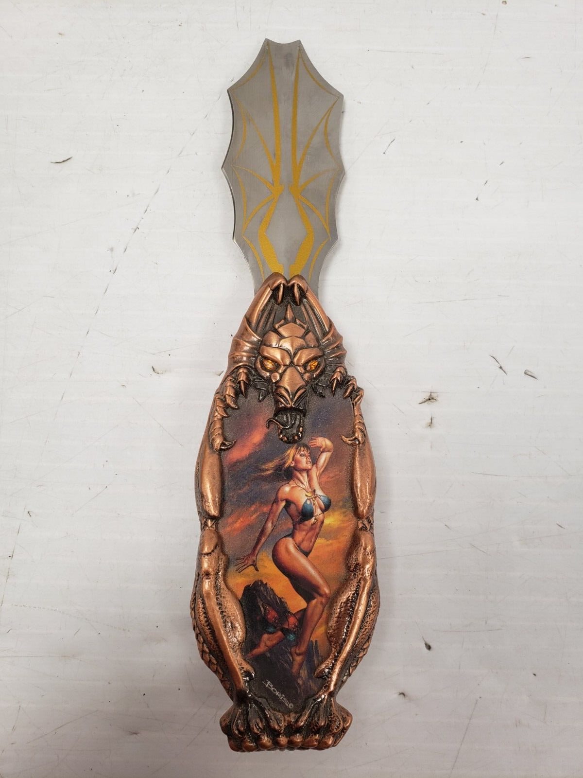 (I-35848) Franklin Mint The Diva Of The Dawn Knightstone Collection Knife