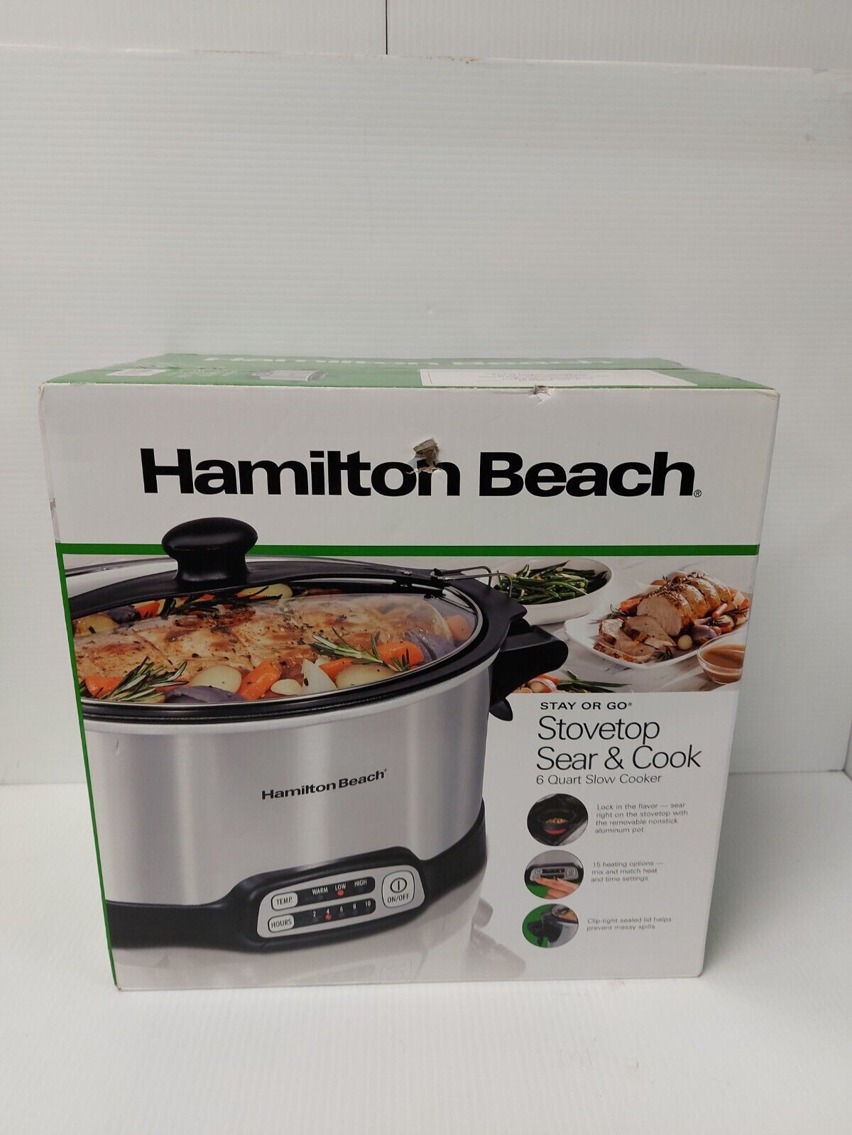 (N85677-3) Hamilton Beach 33663 6 Quart Crock Pot