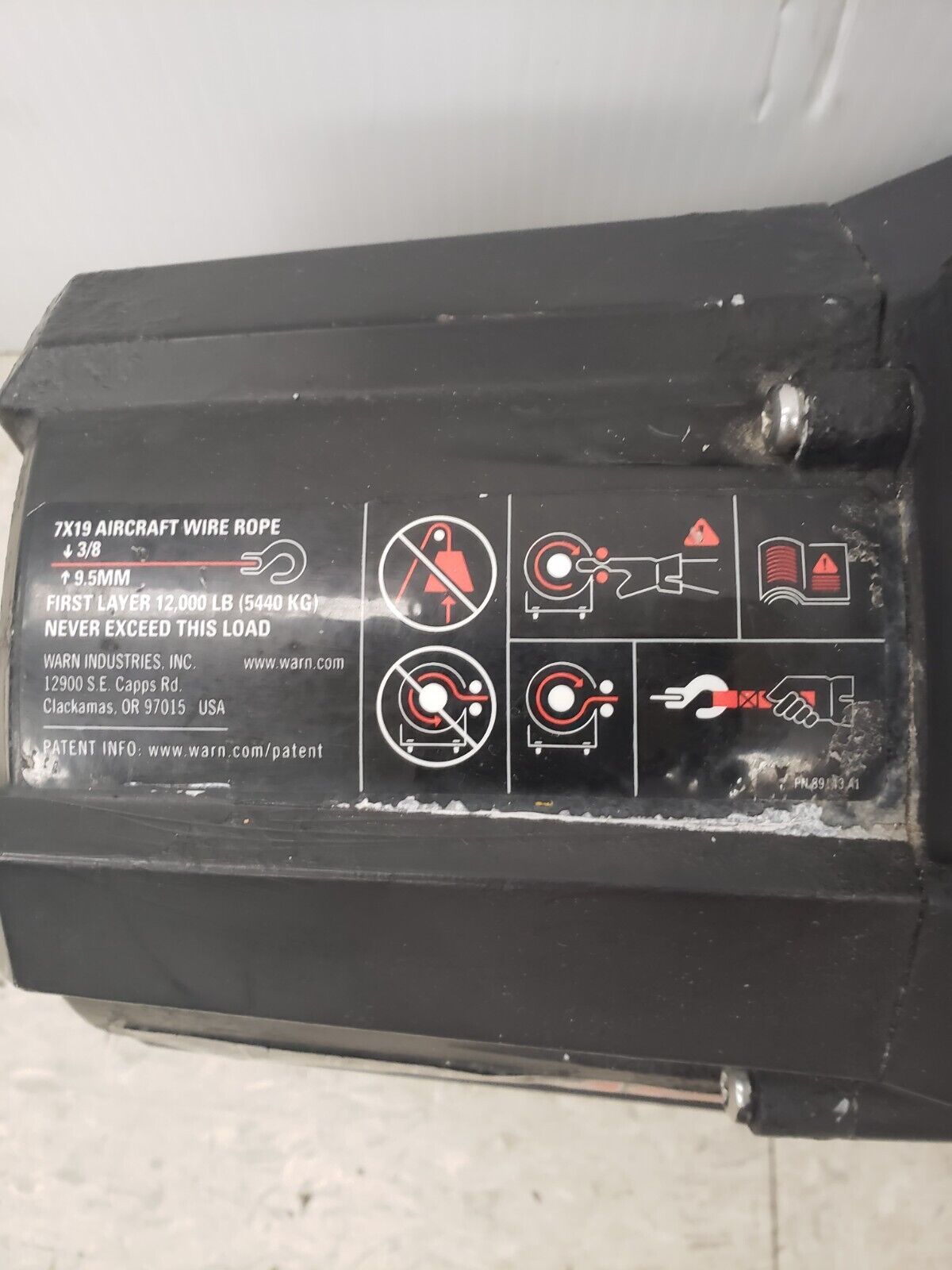 (61166-1) Warn Zeon 12 Electric 12-Volt Winch