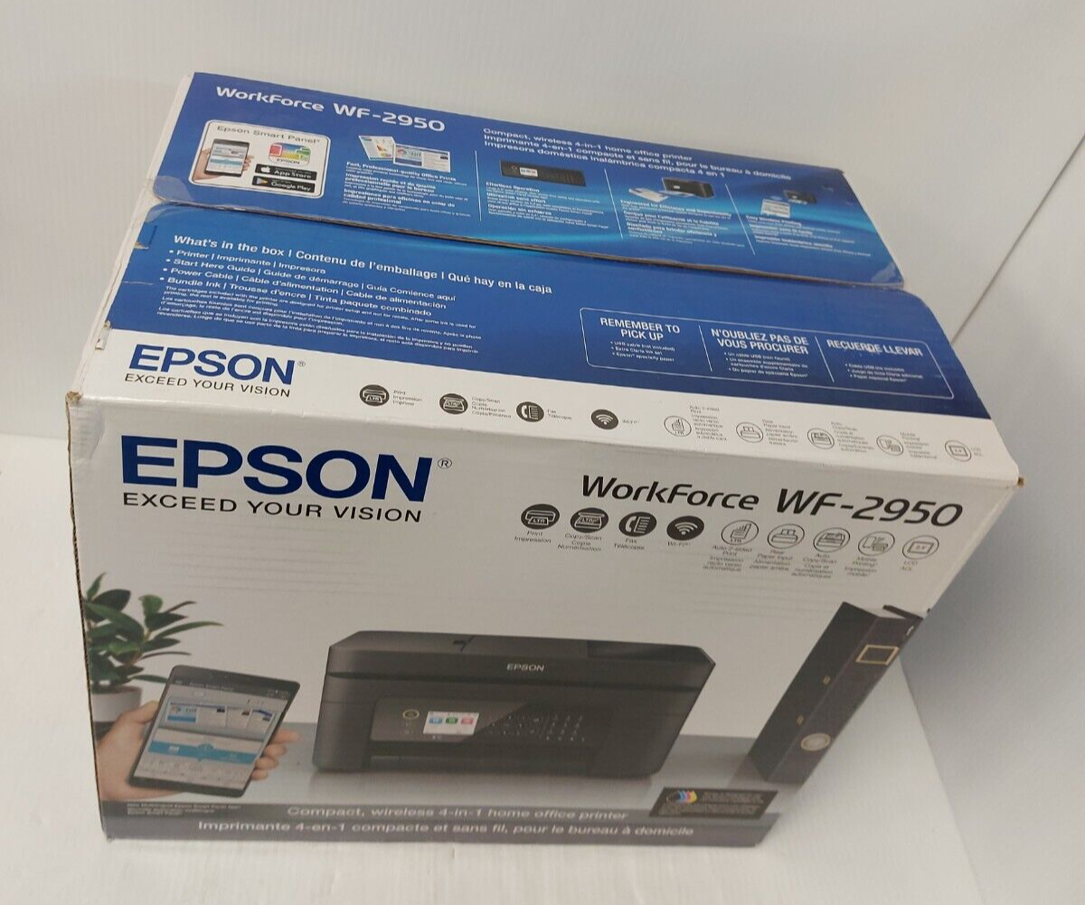 (NI-21760) Epson WF-2950 Compact Wireless 4 in 1 Printer