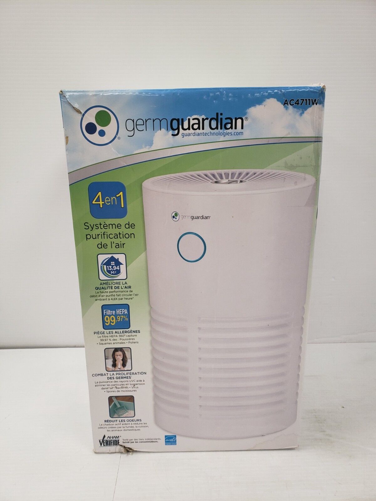 (48819-1) Germ Guardian AC4711W Air Purifer