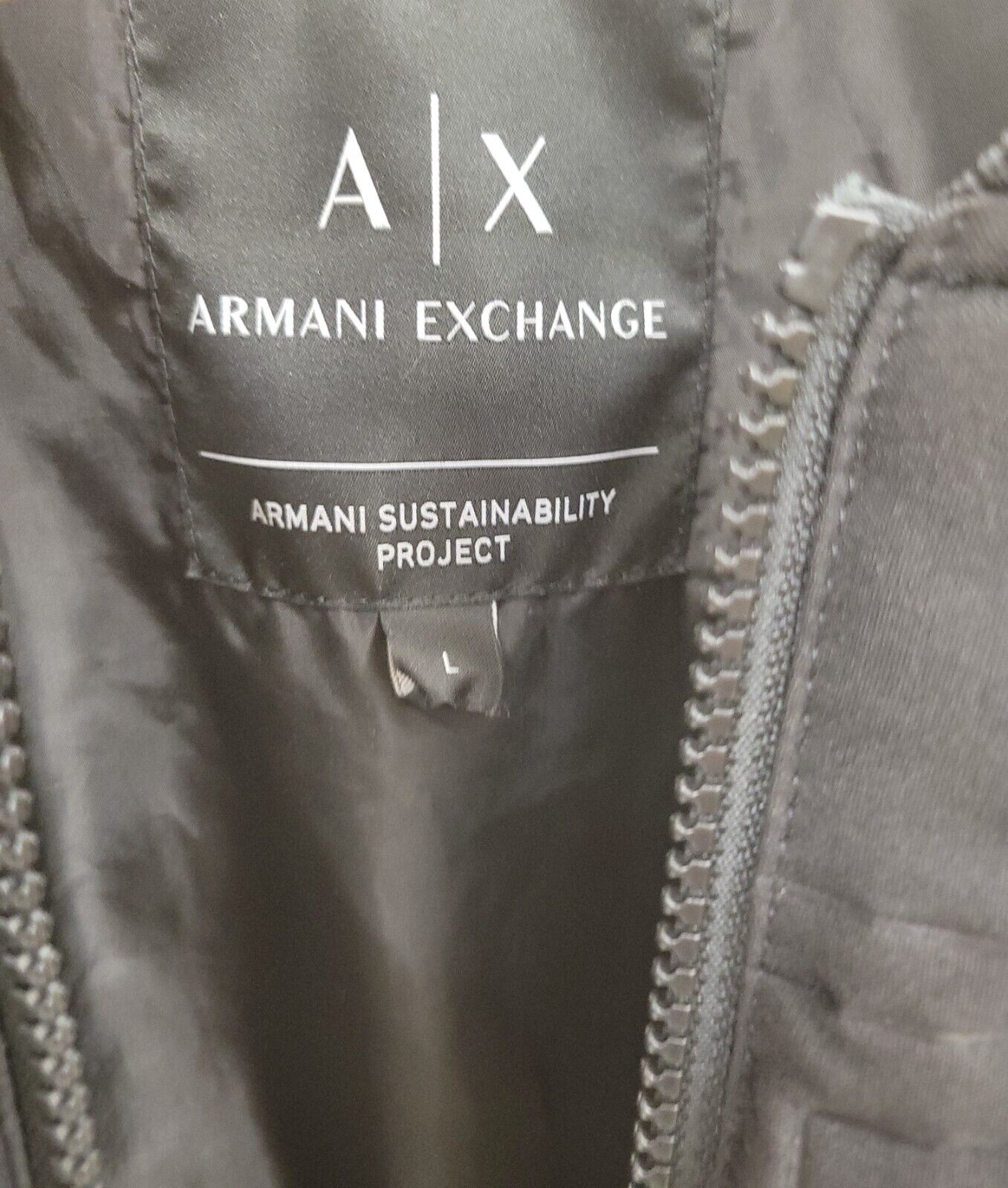 (55328-1) Armani Exchange EJ0224 Black Jacket - Size L