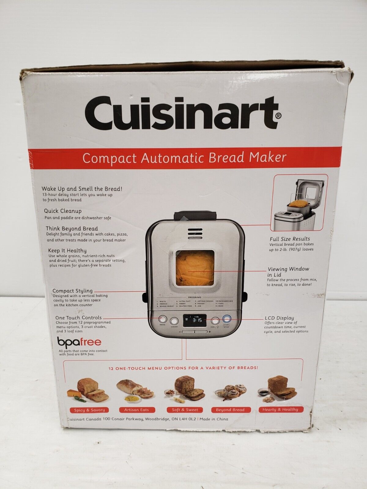(64534-4) Cuisinart CBK-110C Compact Automatic Bread Maker