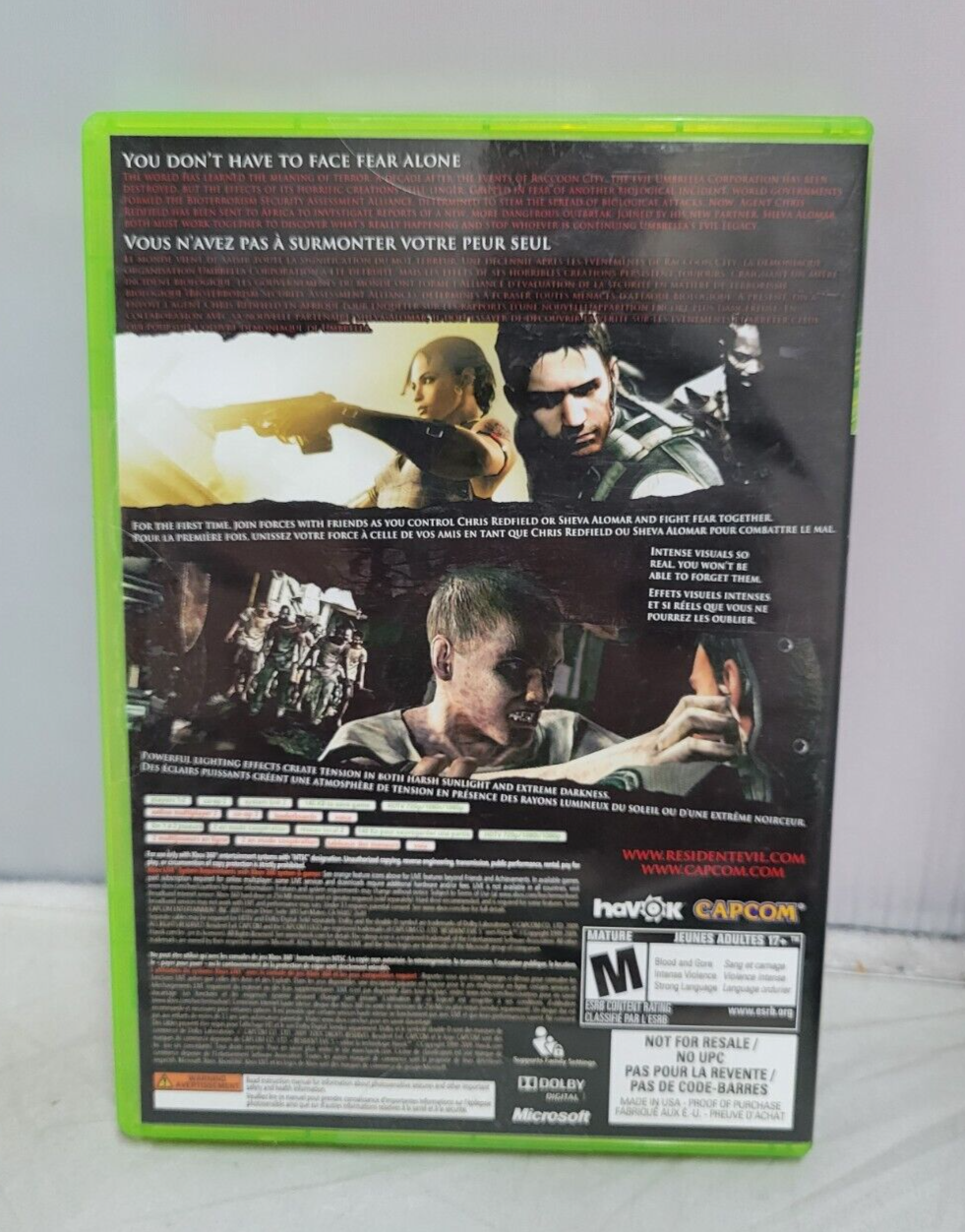 (LUP) Resident Evil 5 - Microsoft Xbox 360