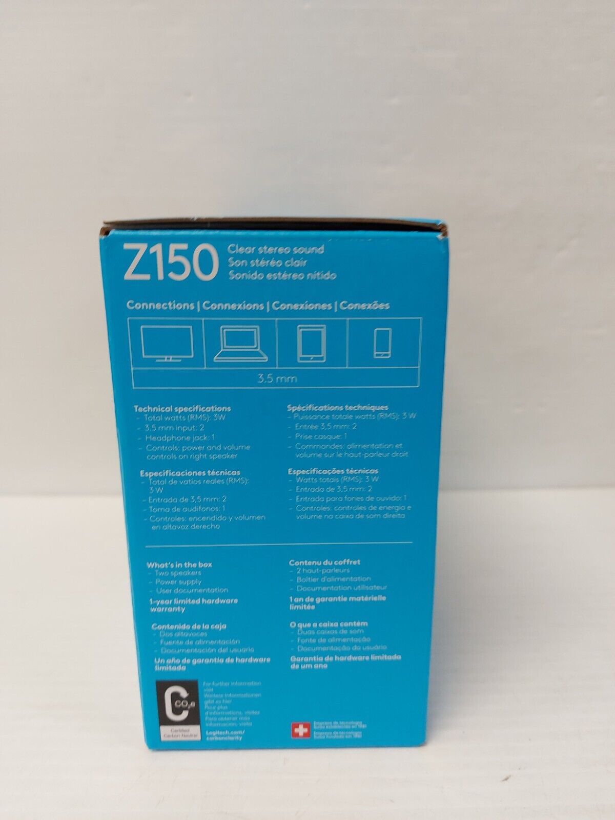 (N81891-1) Haut-parleurs d'ordinateur Logitech Z150 dans la boîte